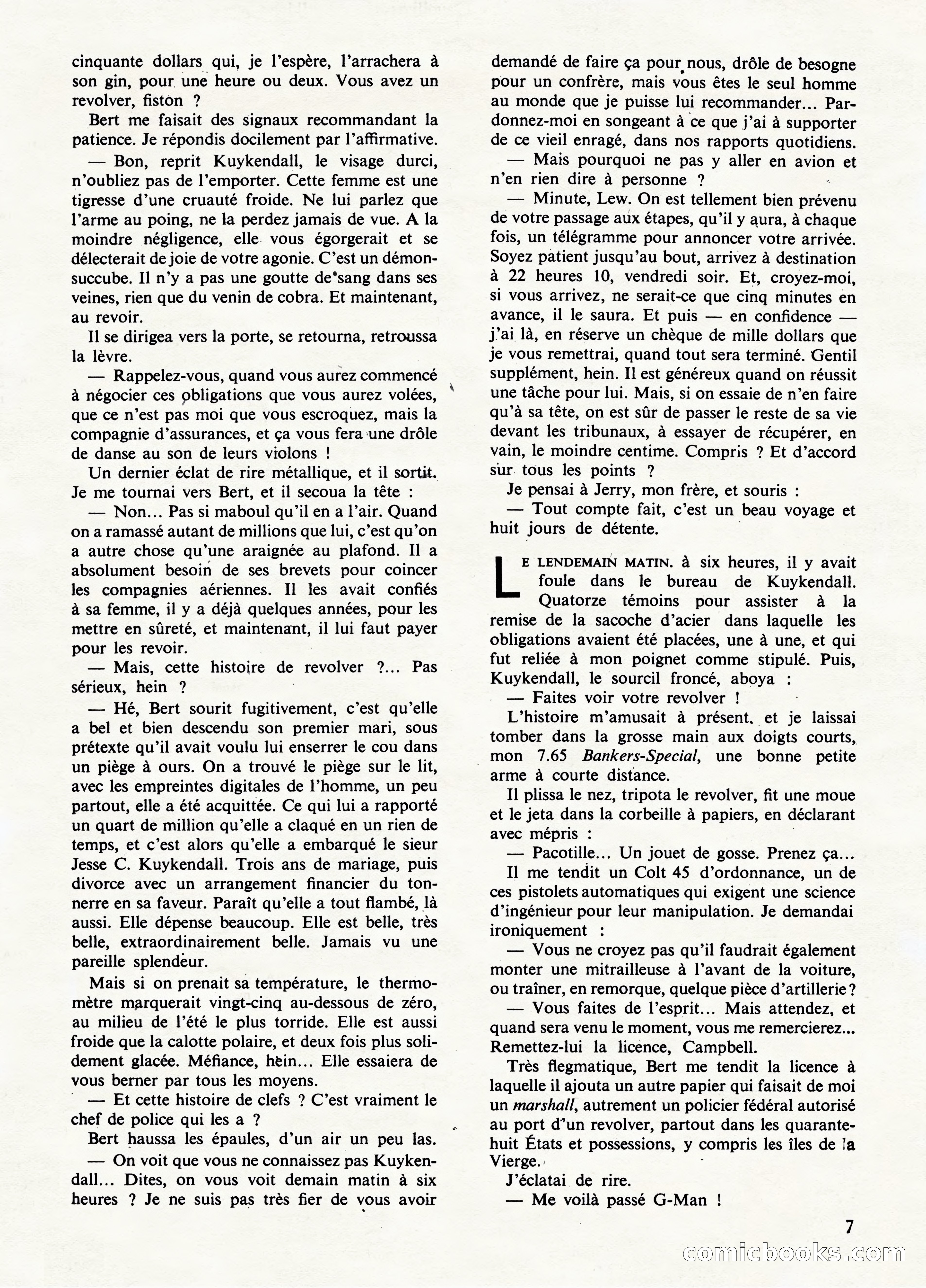 Super Policier Magazine, No. 1 — page 7 of 84