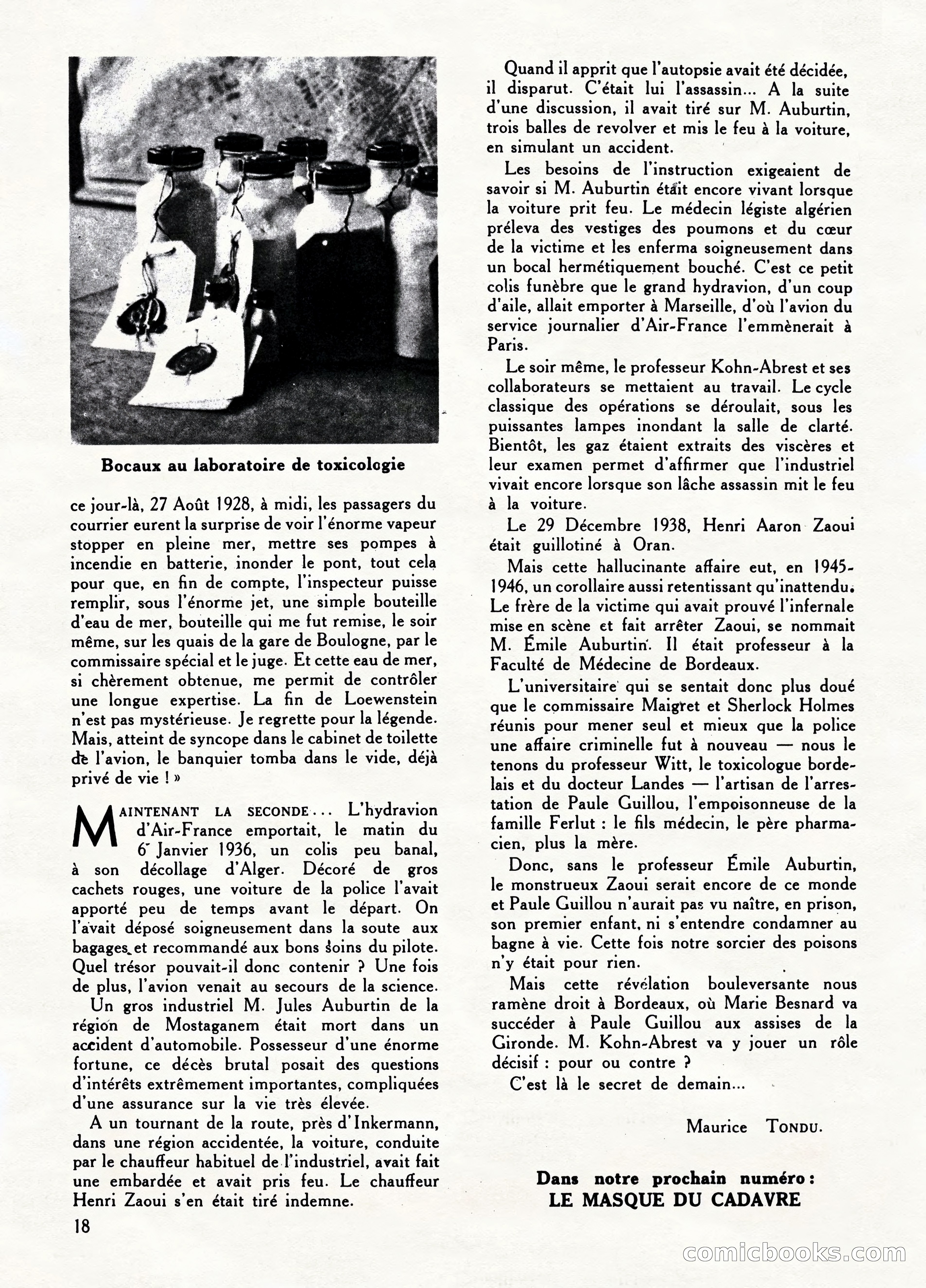 Super Policier Magazine, No. 1 — page 18 of 84