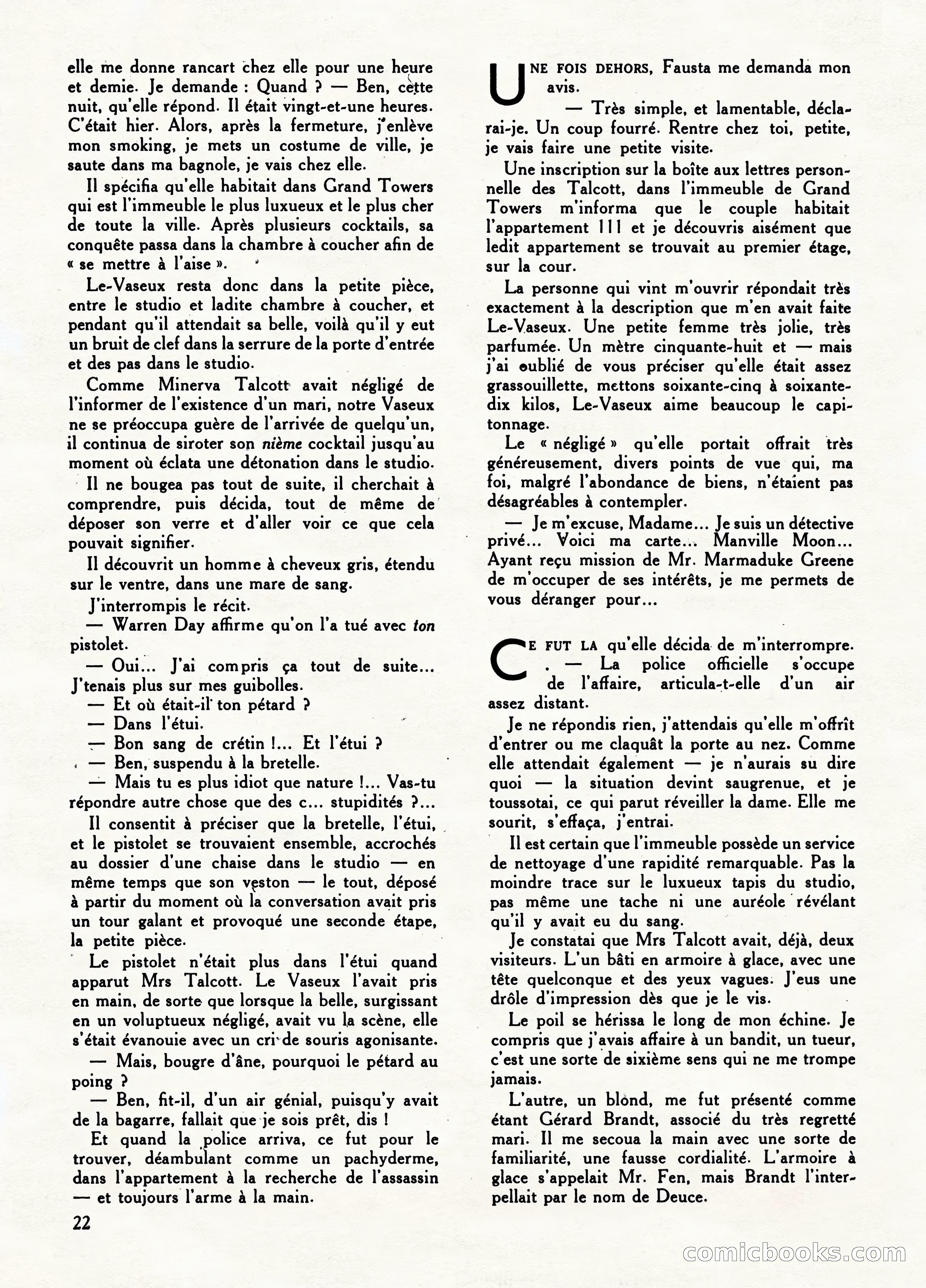 Super Policier Magazine, No. 1 — page 22 of 84