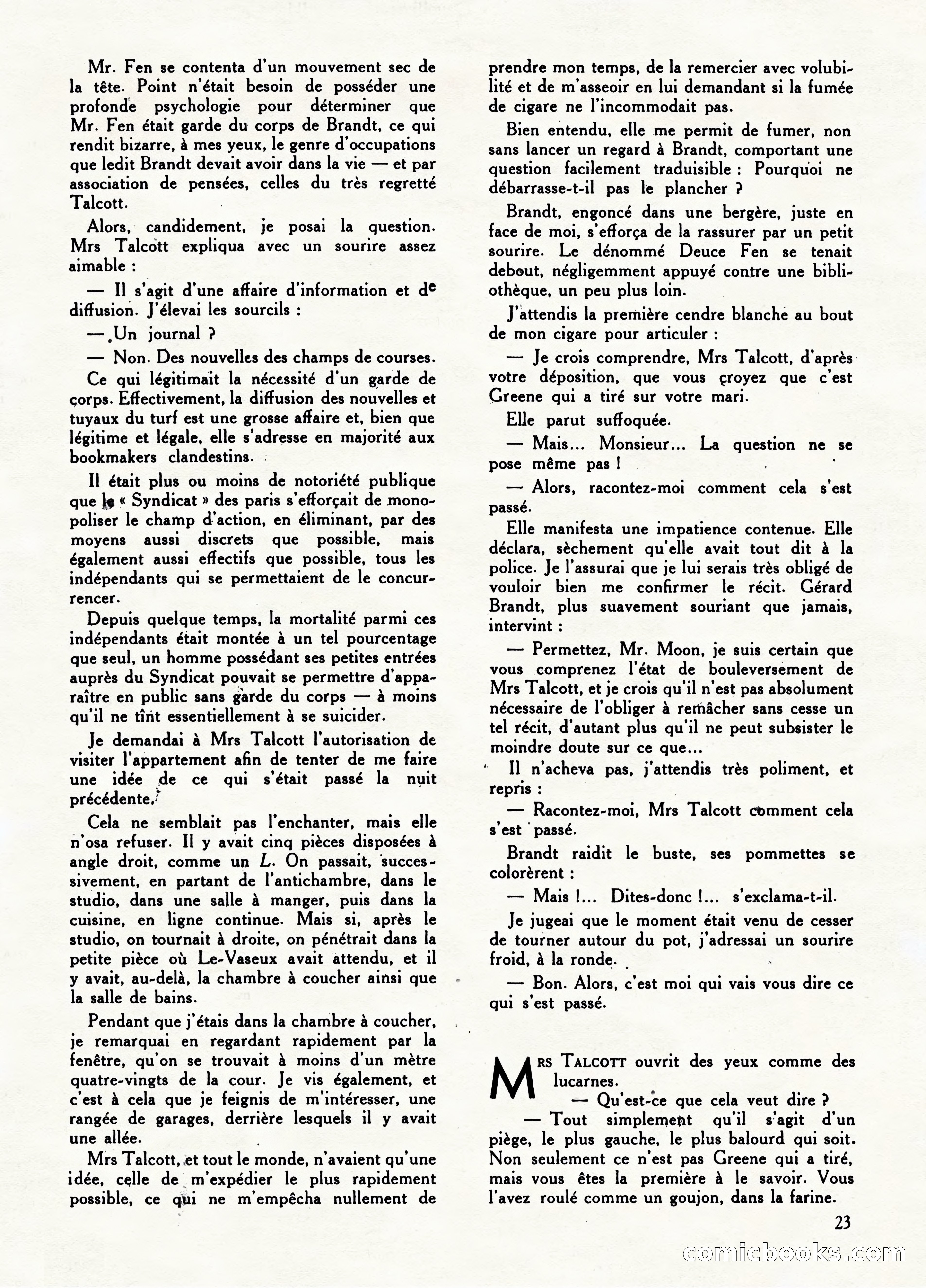 Super Policier Magazine, No. 1 — page 23 of 84