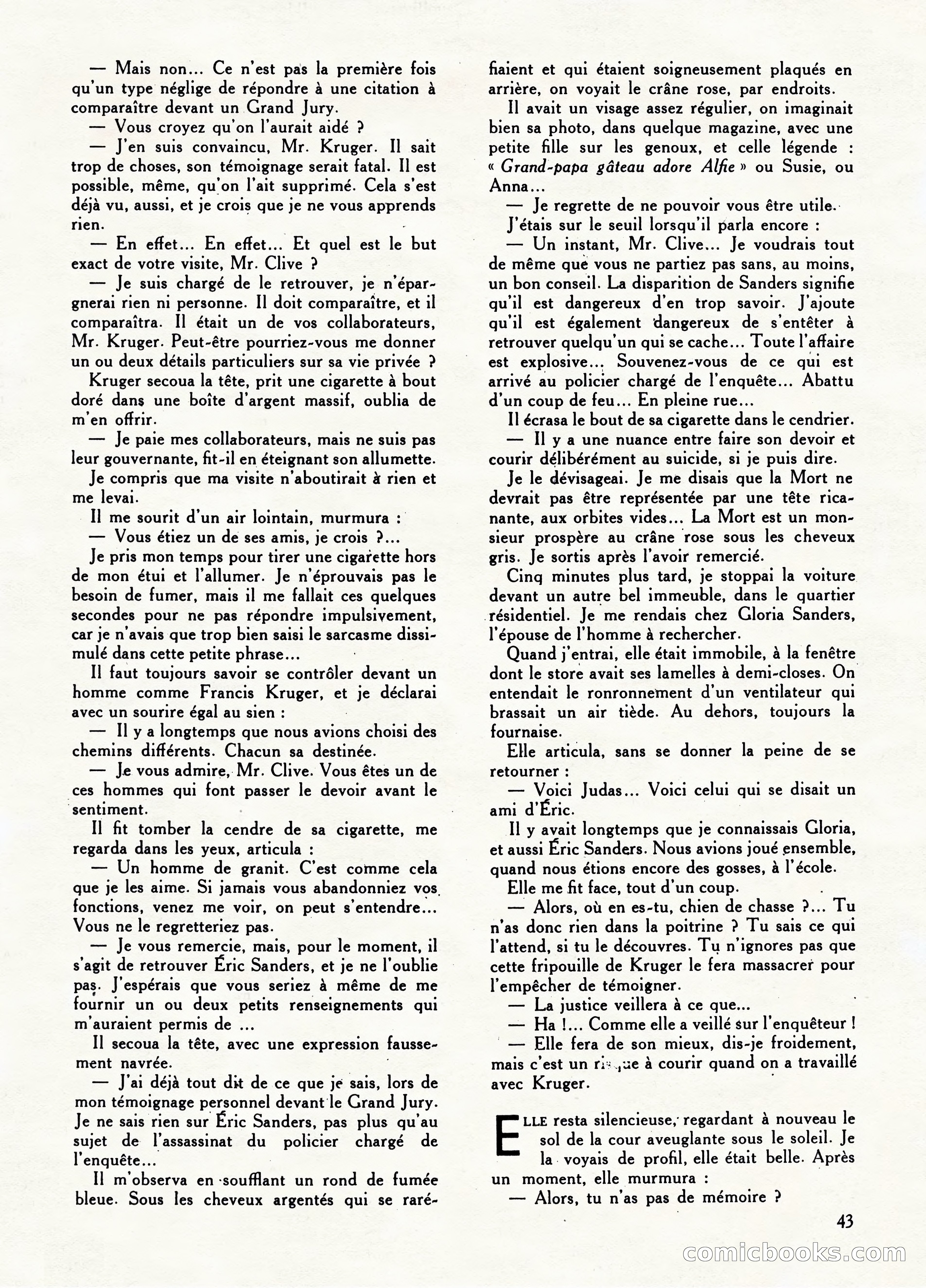 Super Policier Magazine, No. 1 — page 43 of 84