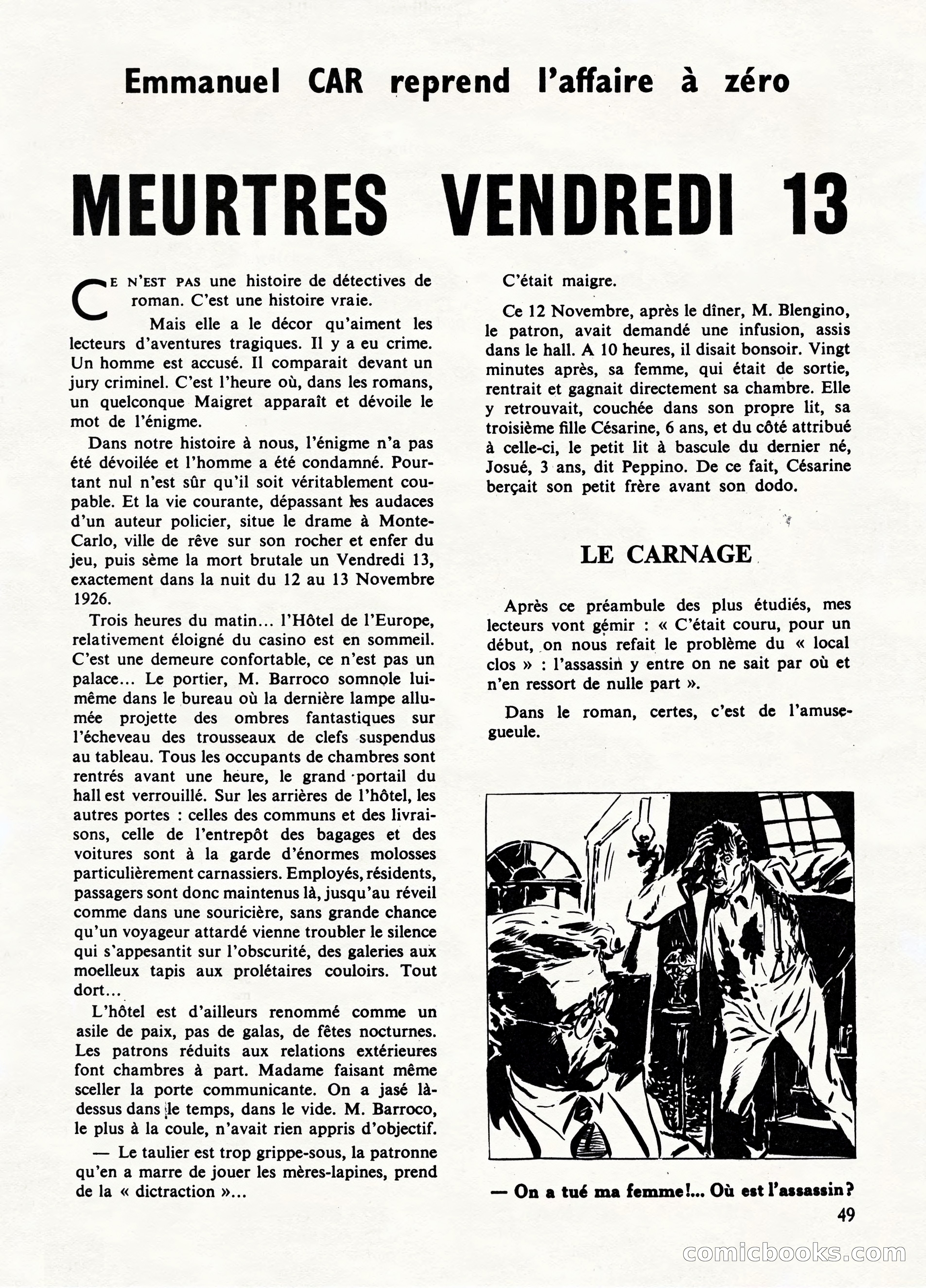 Super Policier Magazine, No. 1 — page 49 of 84