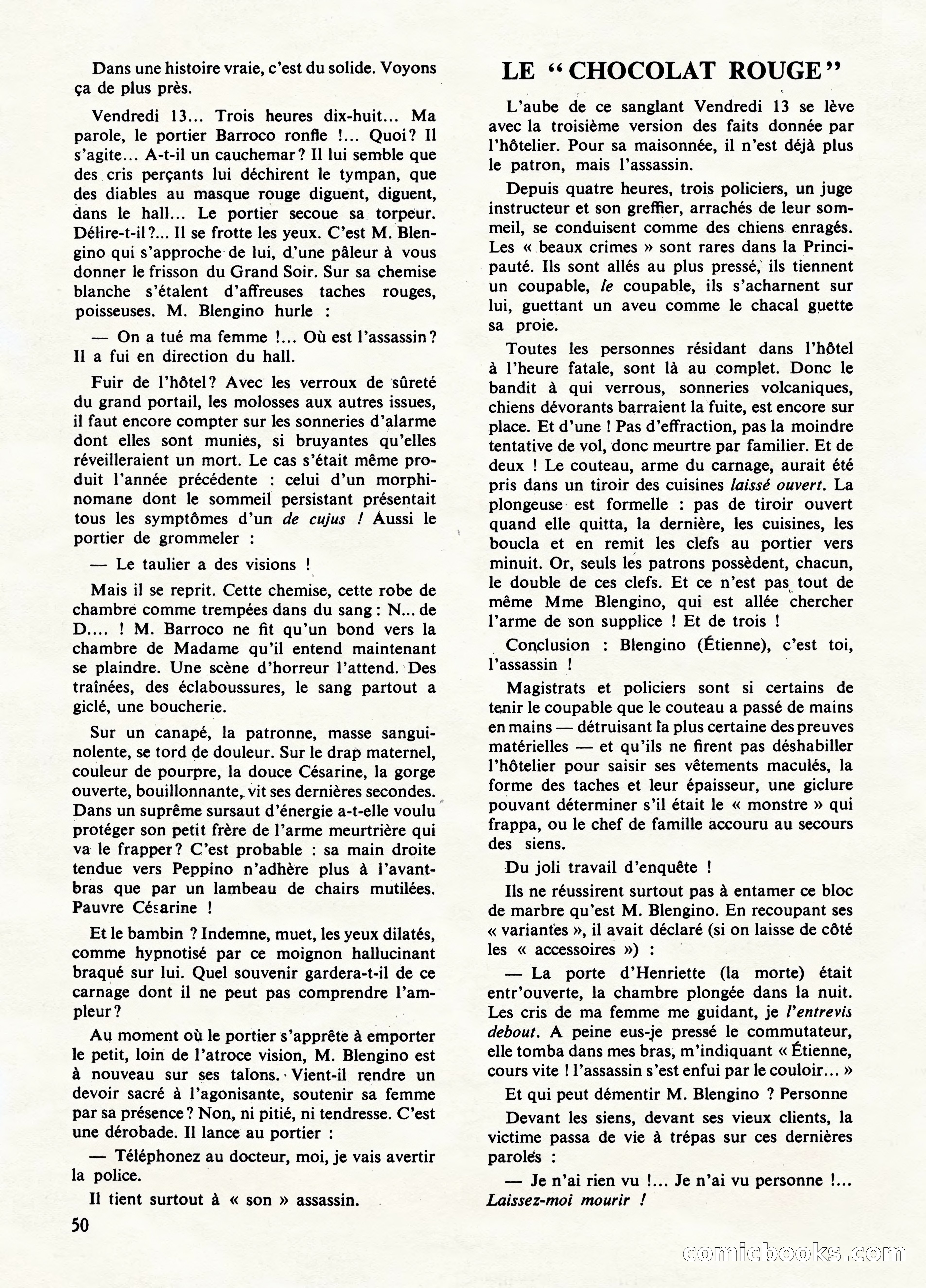 Super Policier Magazine, No. 1 — page 50 of 84