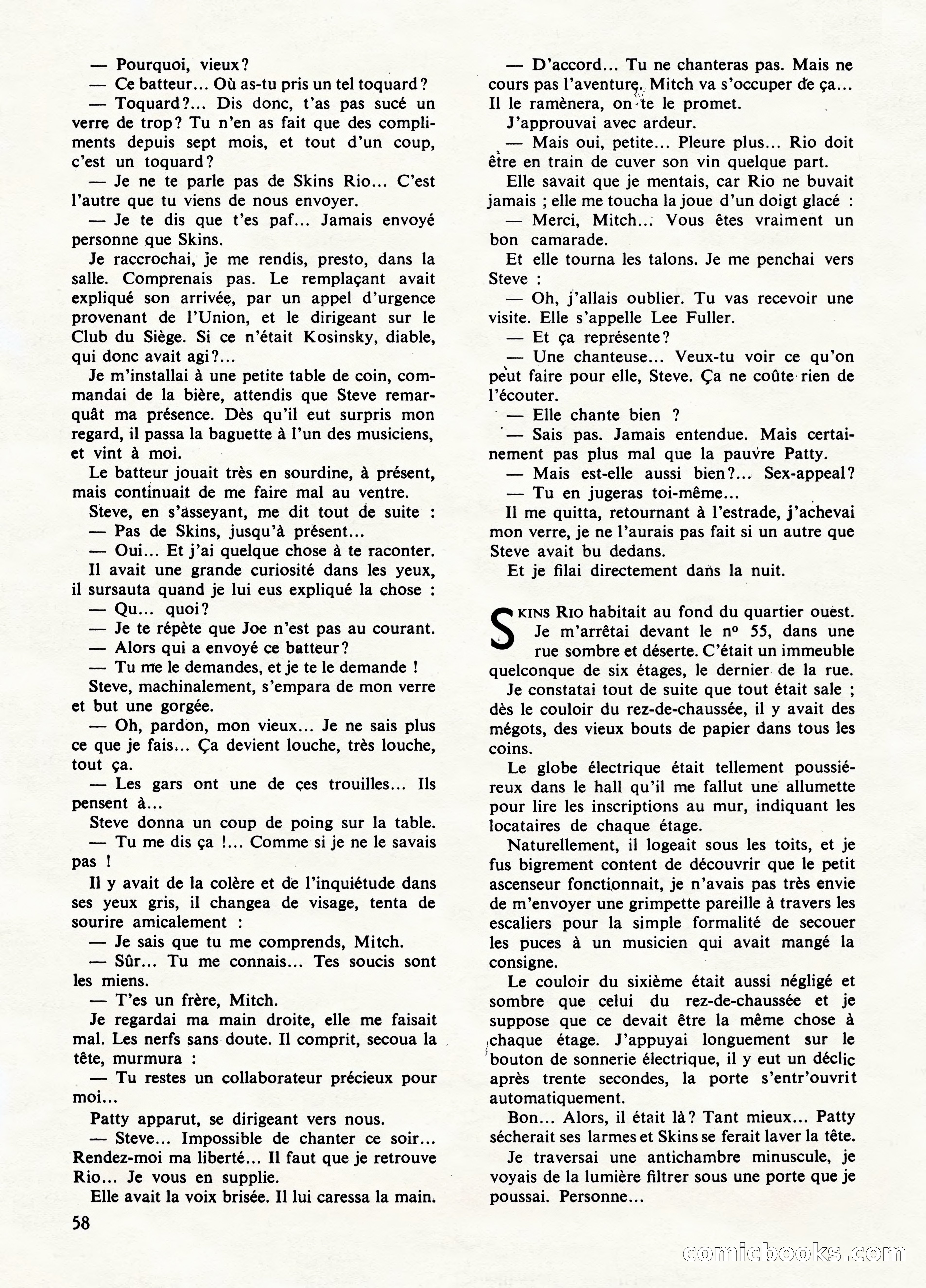Super Policier Magazine, No. 1 — page 58 of 84