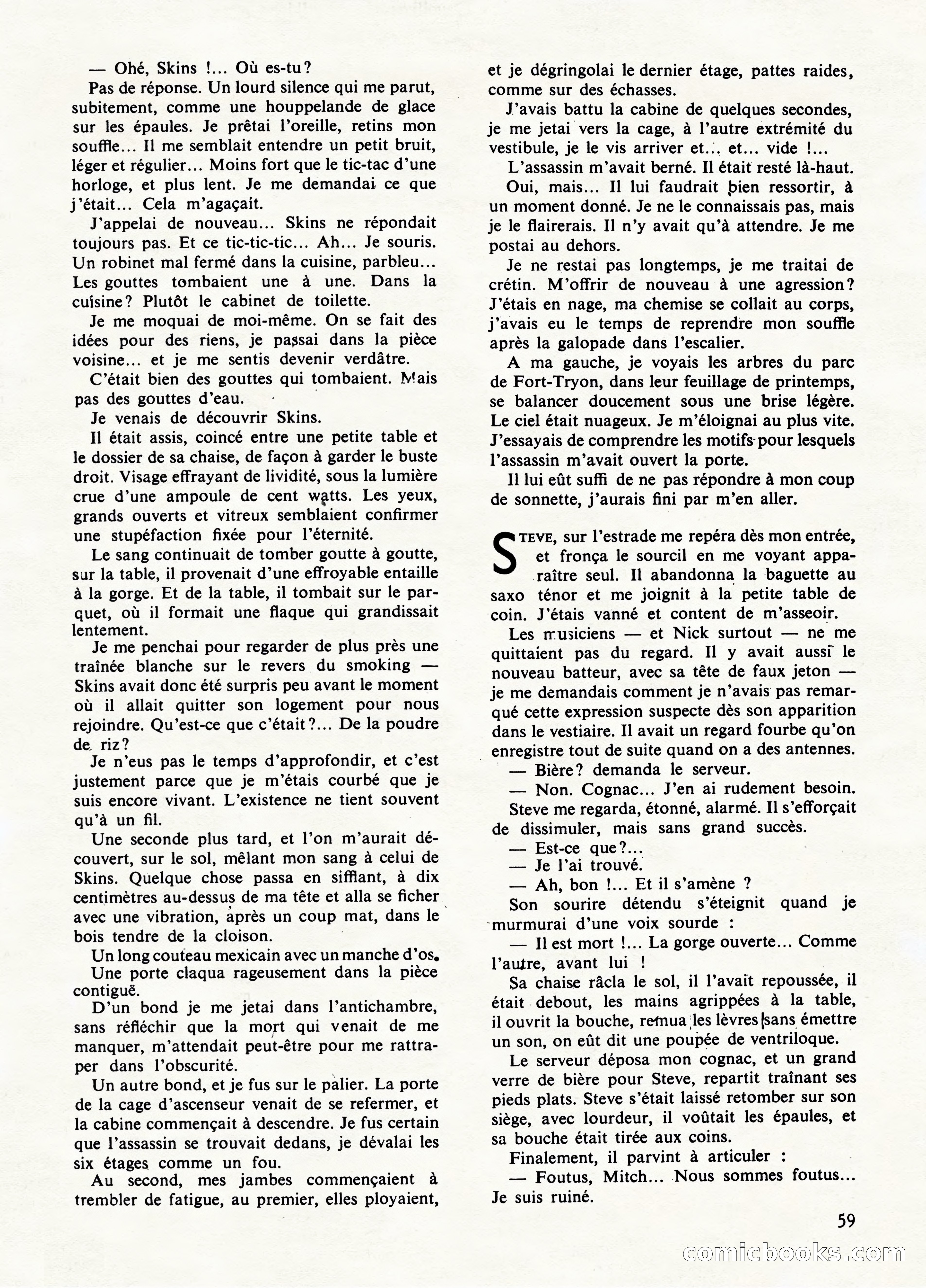 Super Policier Magazine, No. 1 — page 59 of 84