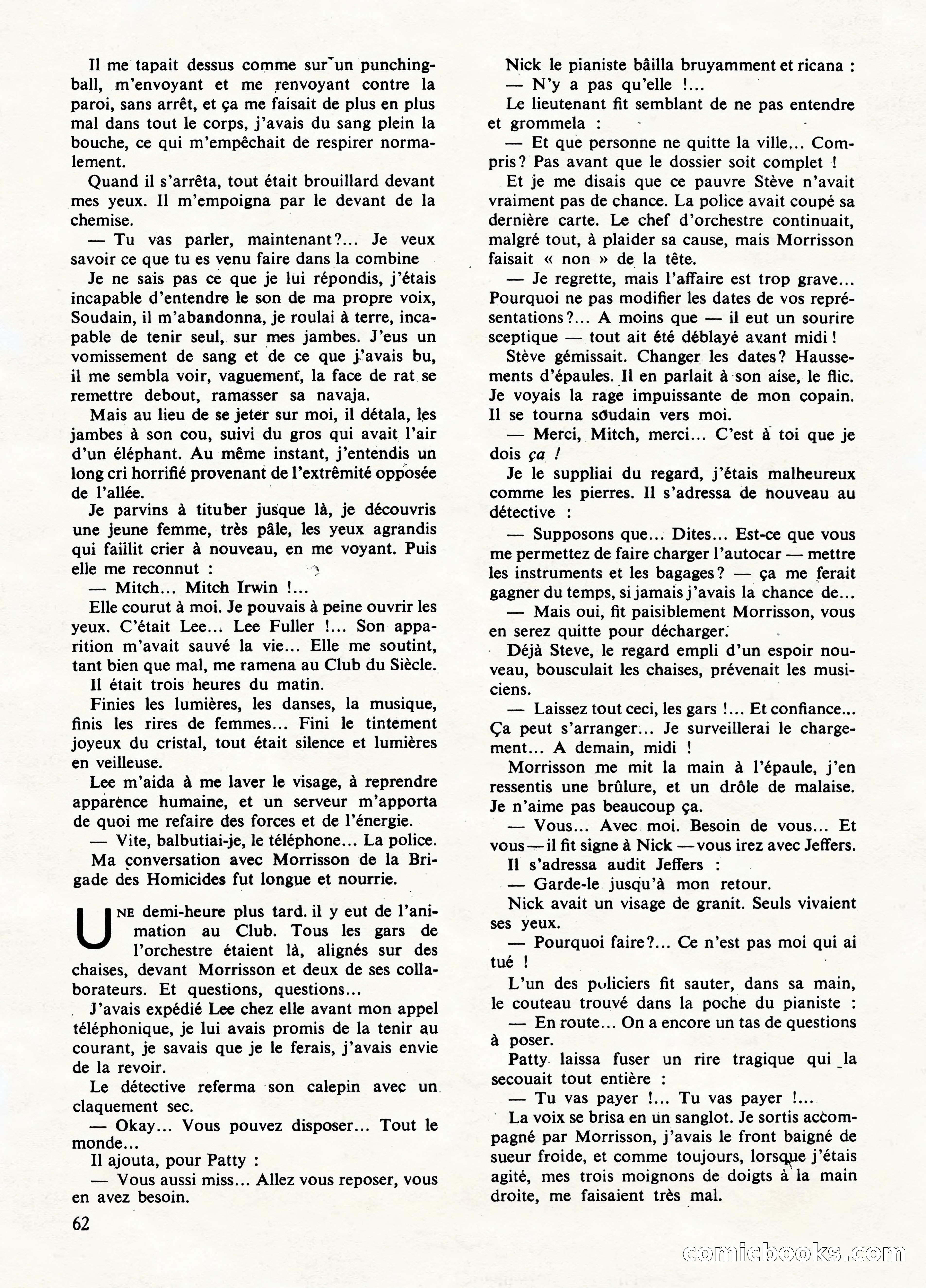 Super Policier Magazine, No. 1 — page 62 of 84
