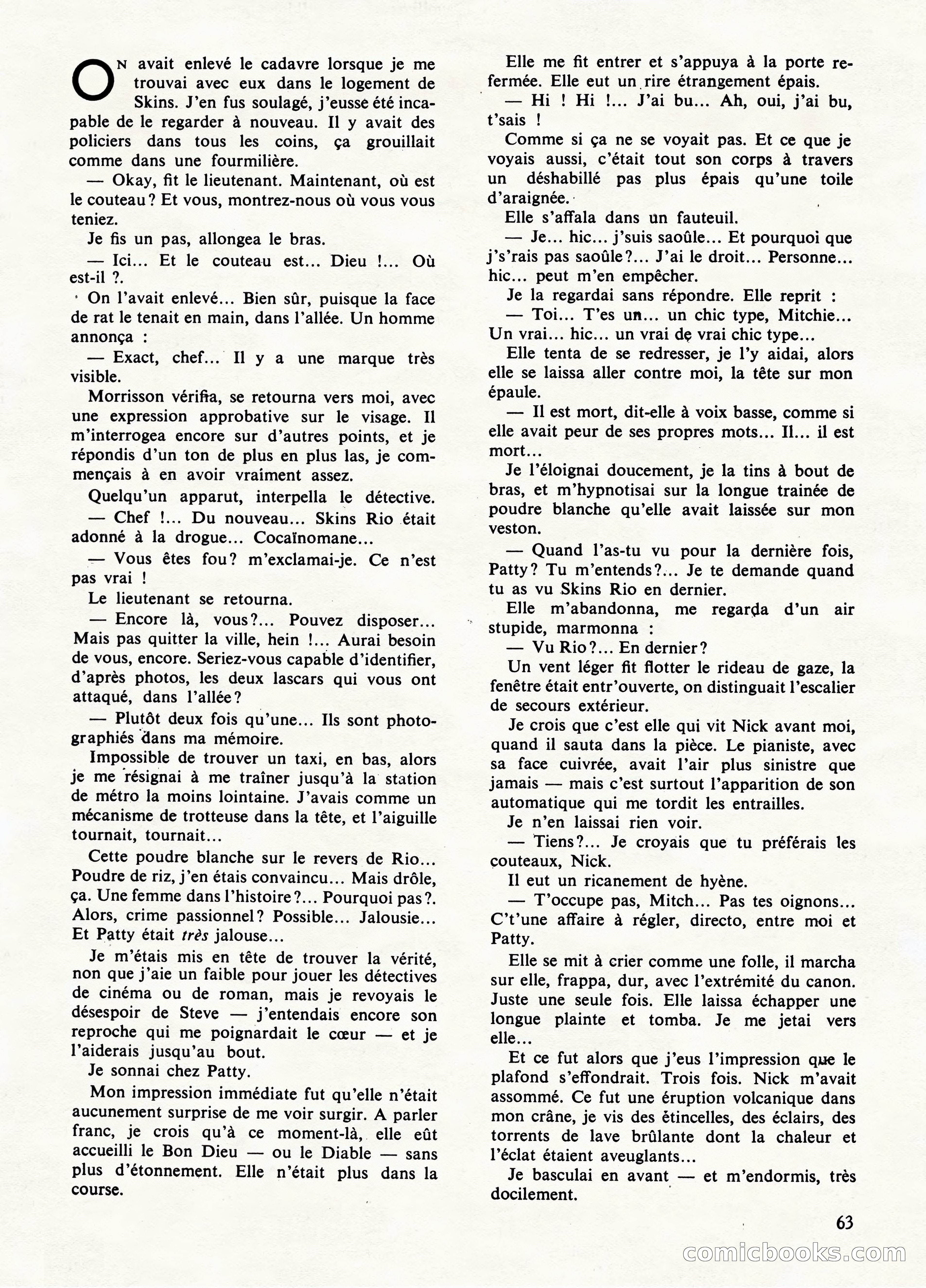 Super Policier Magazine, No. 1 — page 63 of 84