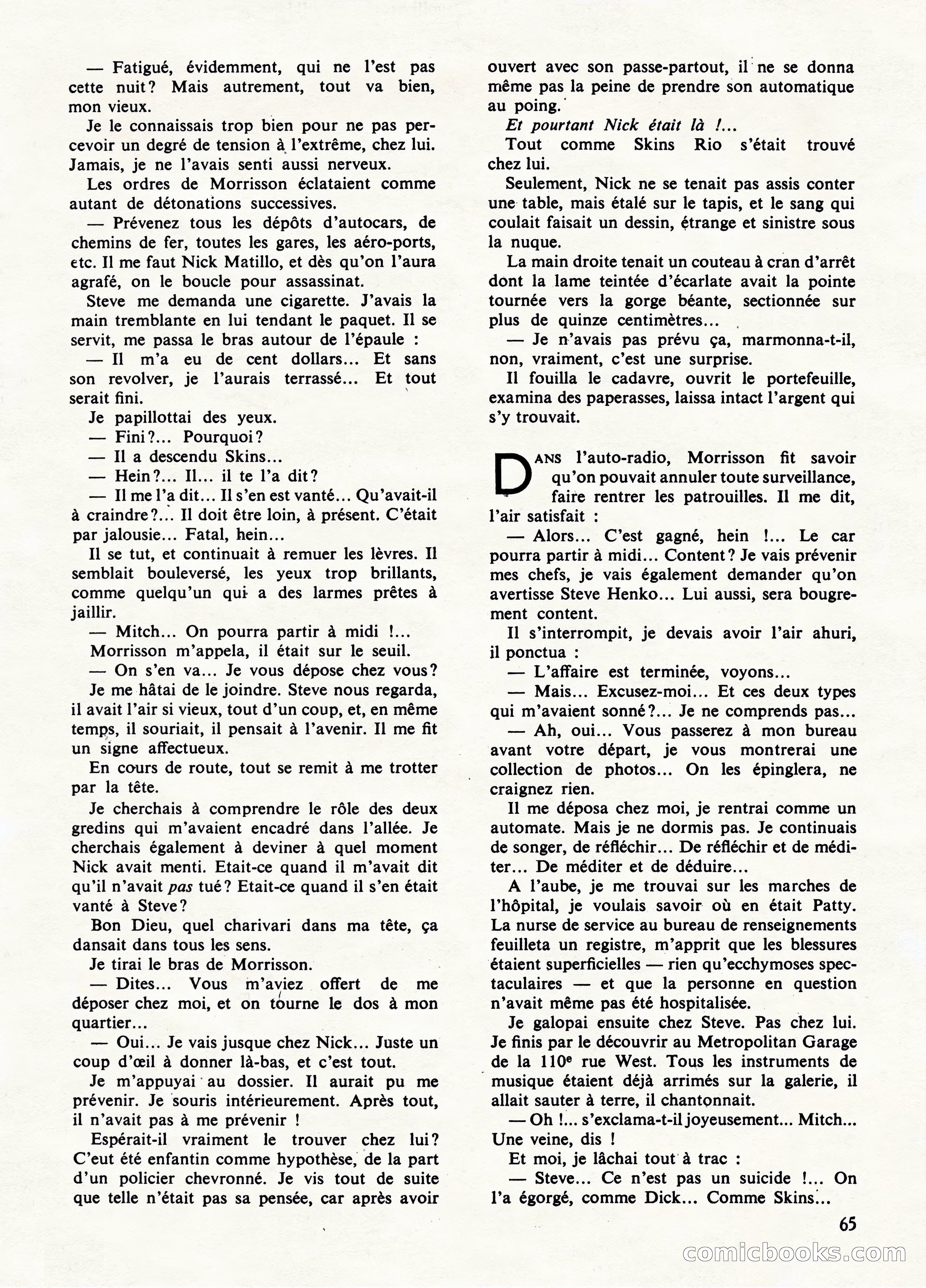 Super Policier Magazine, No. 1 — page 65 of 84