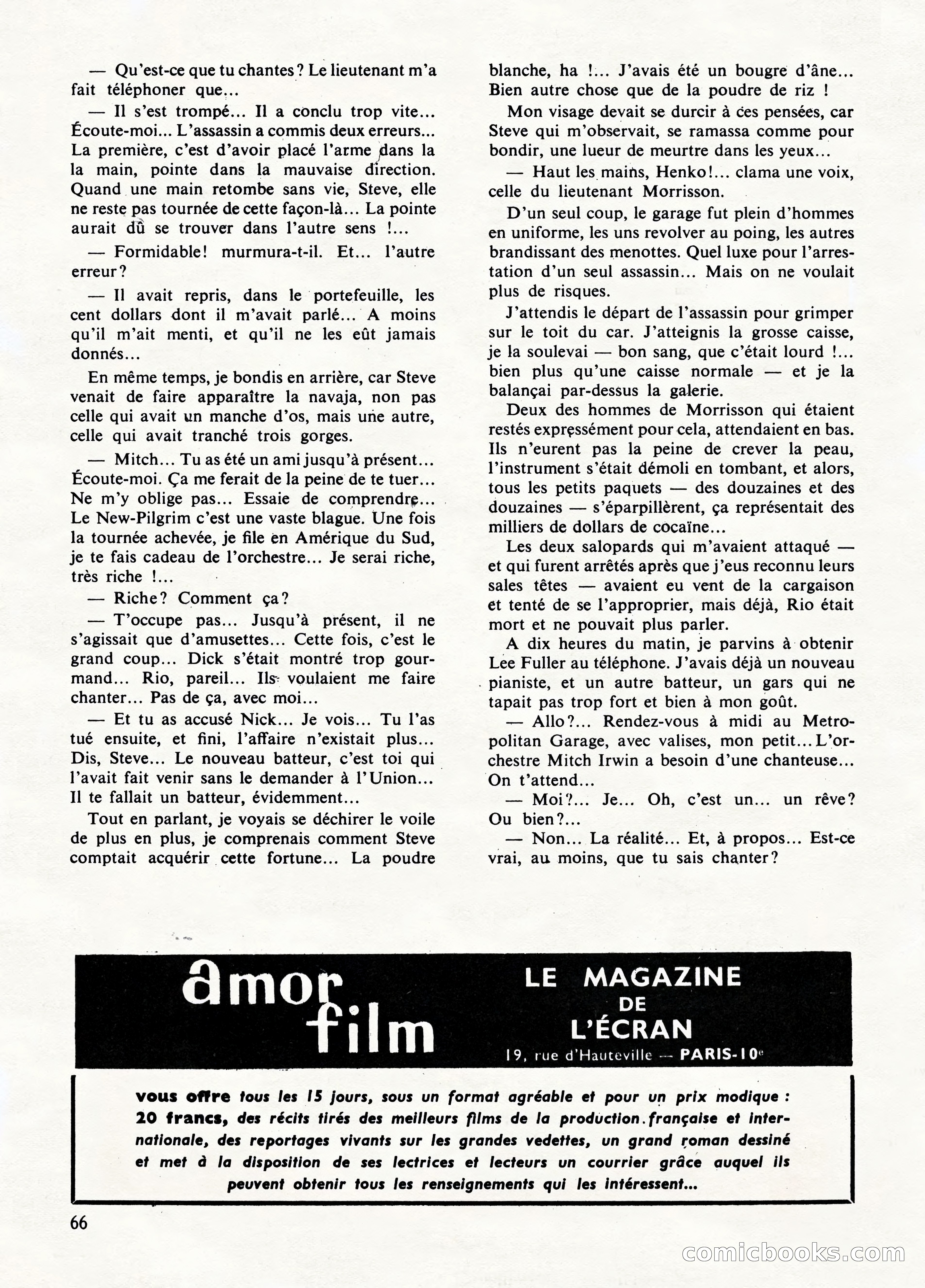 Super Policier Magazine, No. 1 — page 66 of 84