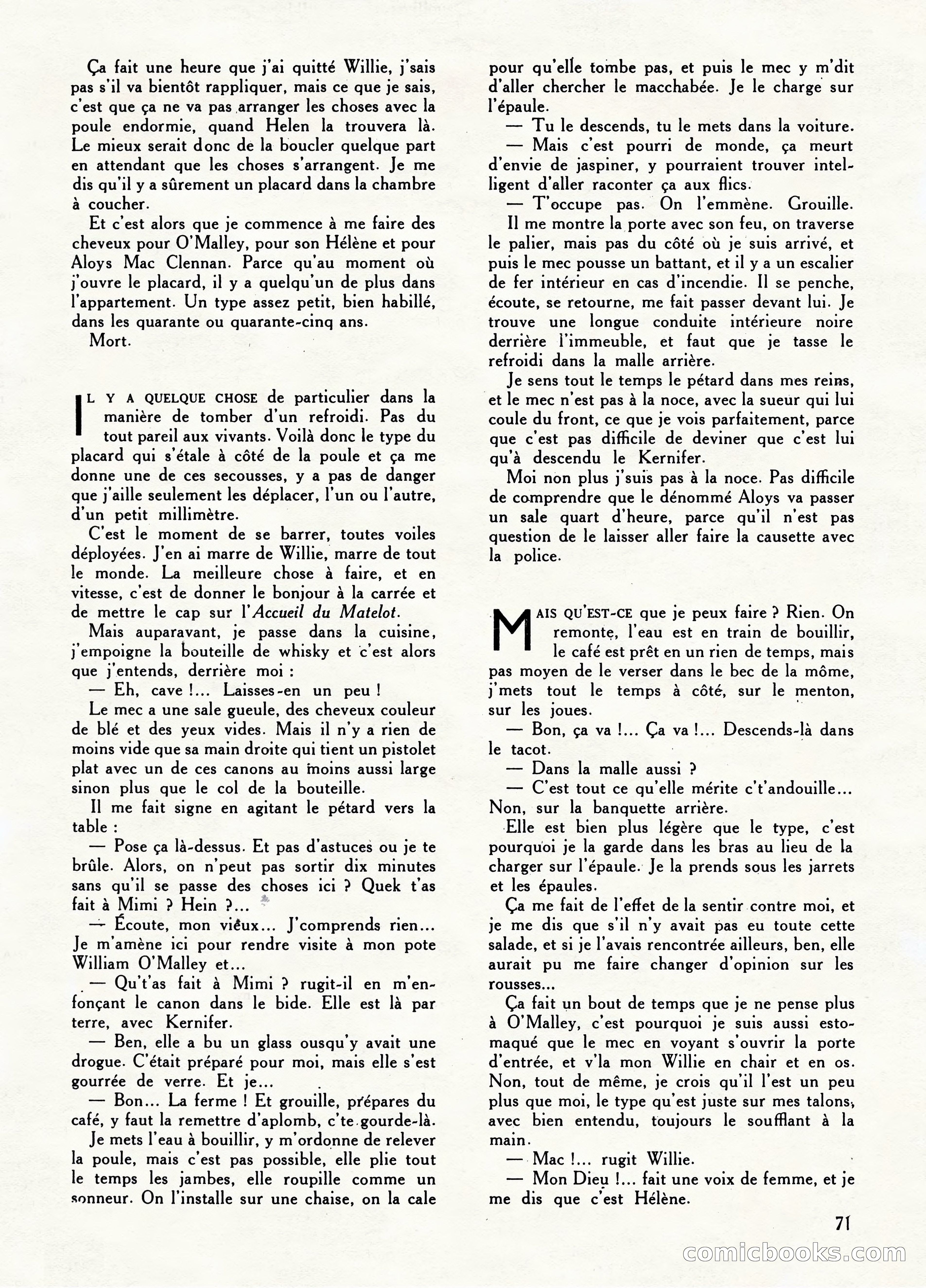 Super Policier Magazine, No. 1 — page 71 of 84