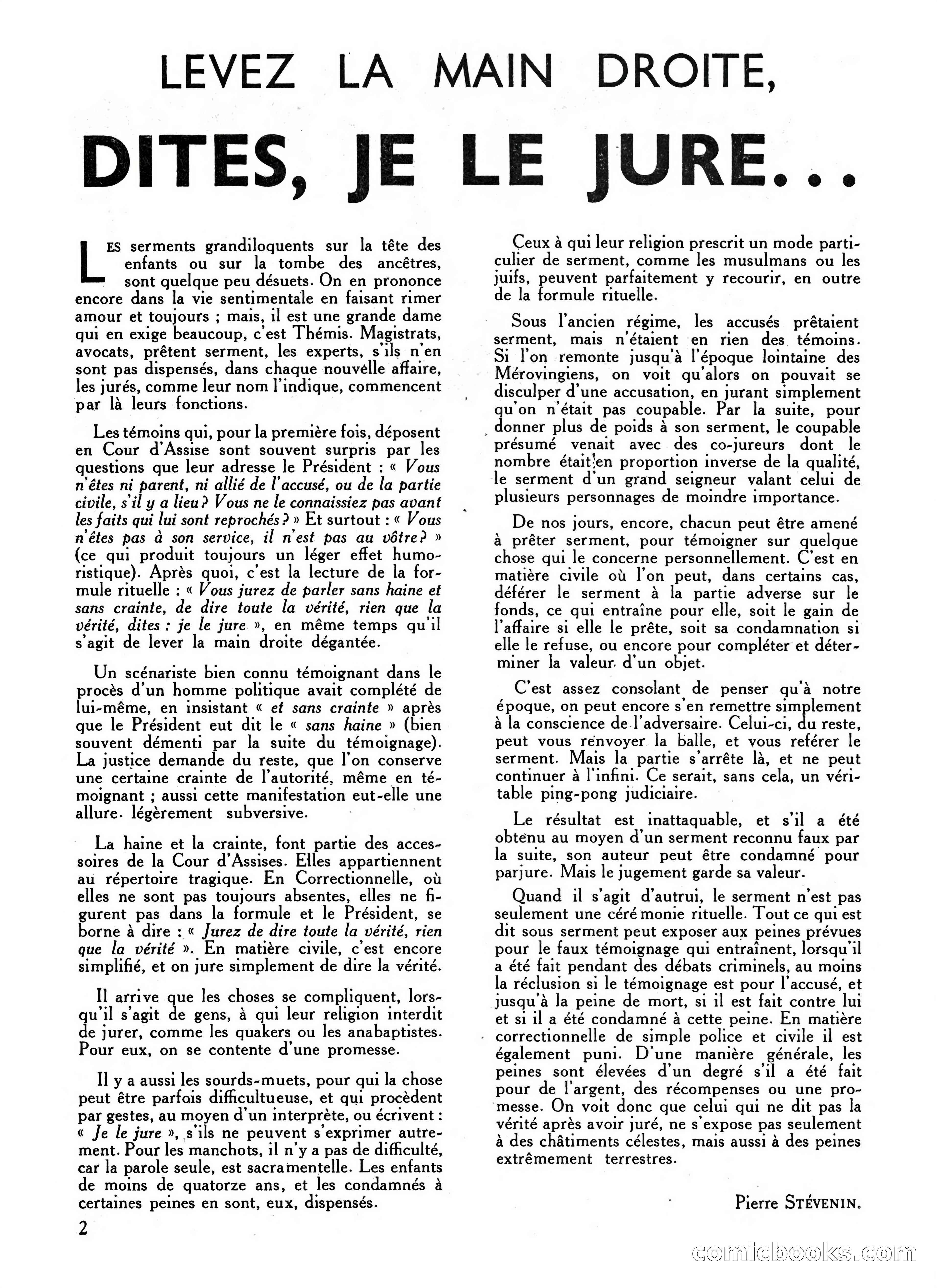 Super Policier Magazine, No. 2 — page 2 of 84