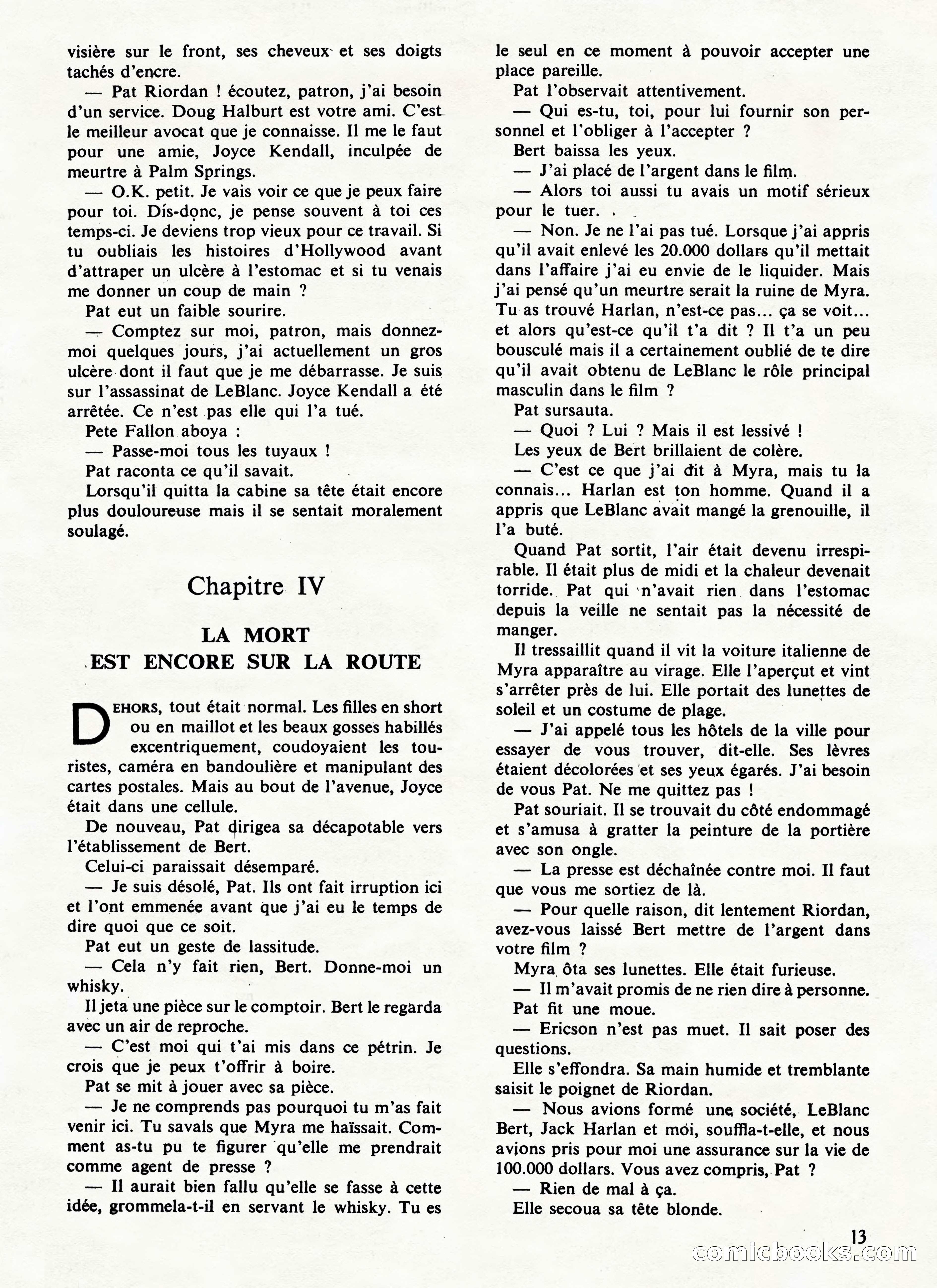 Super Policier Magazine, No. 2 — page 13 of 84