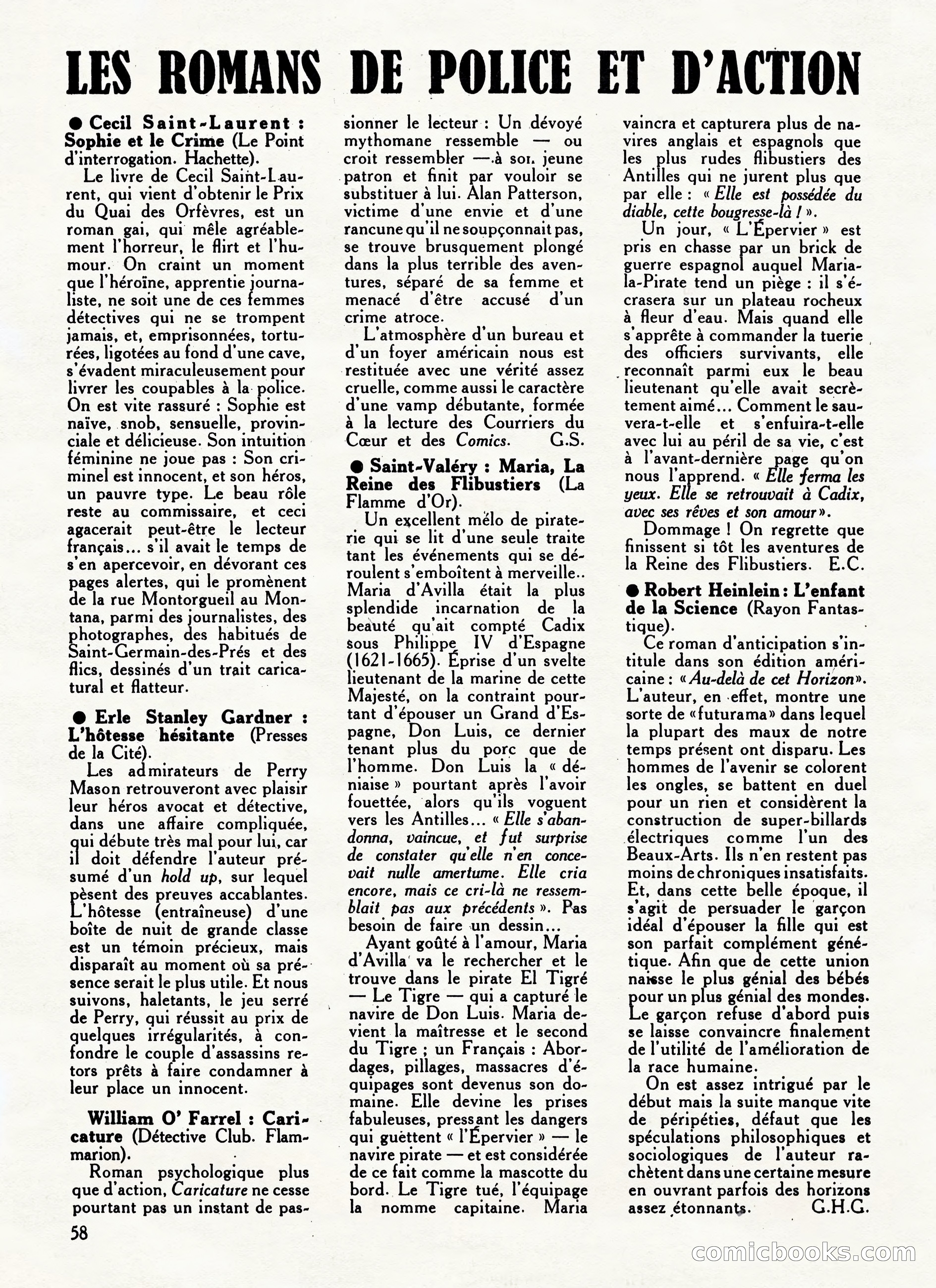 Super Policier Magazine, No. 2 — page 58 of 84