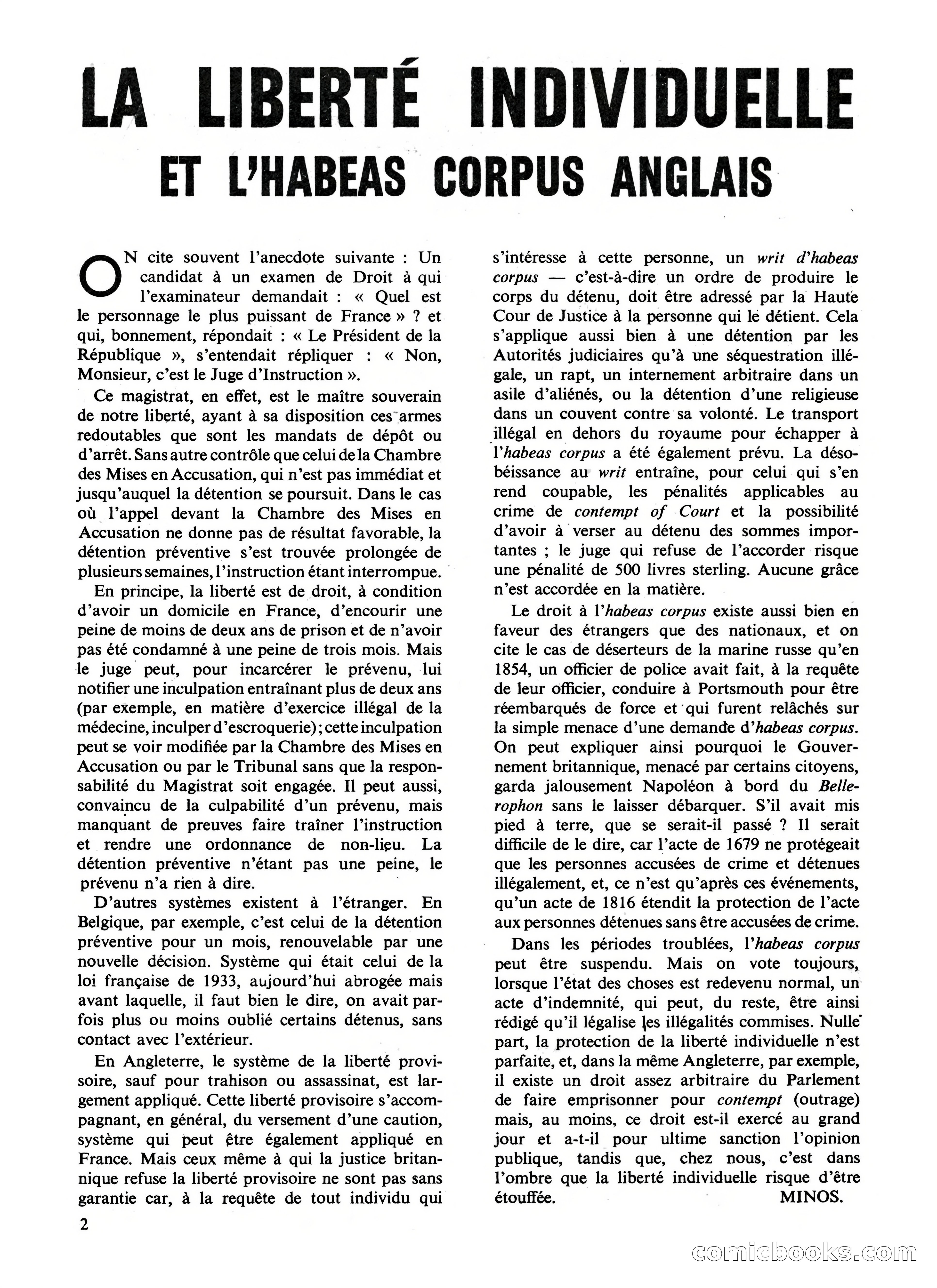 Super Policier Magazine, Issue 3 — page 2 of 84