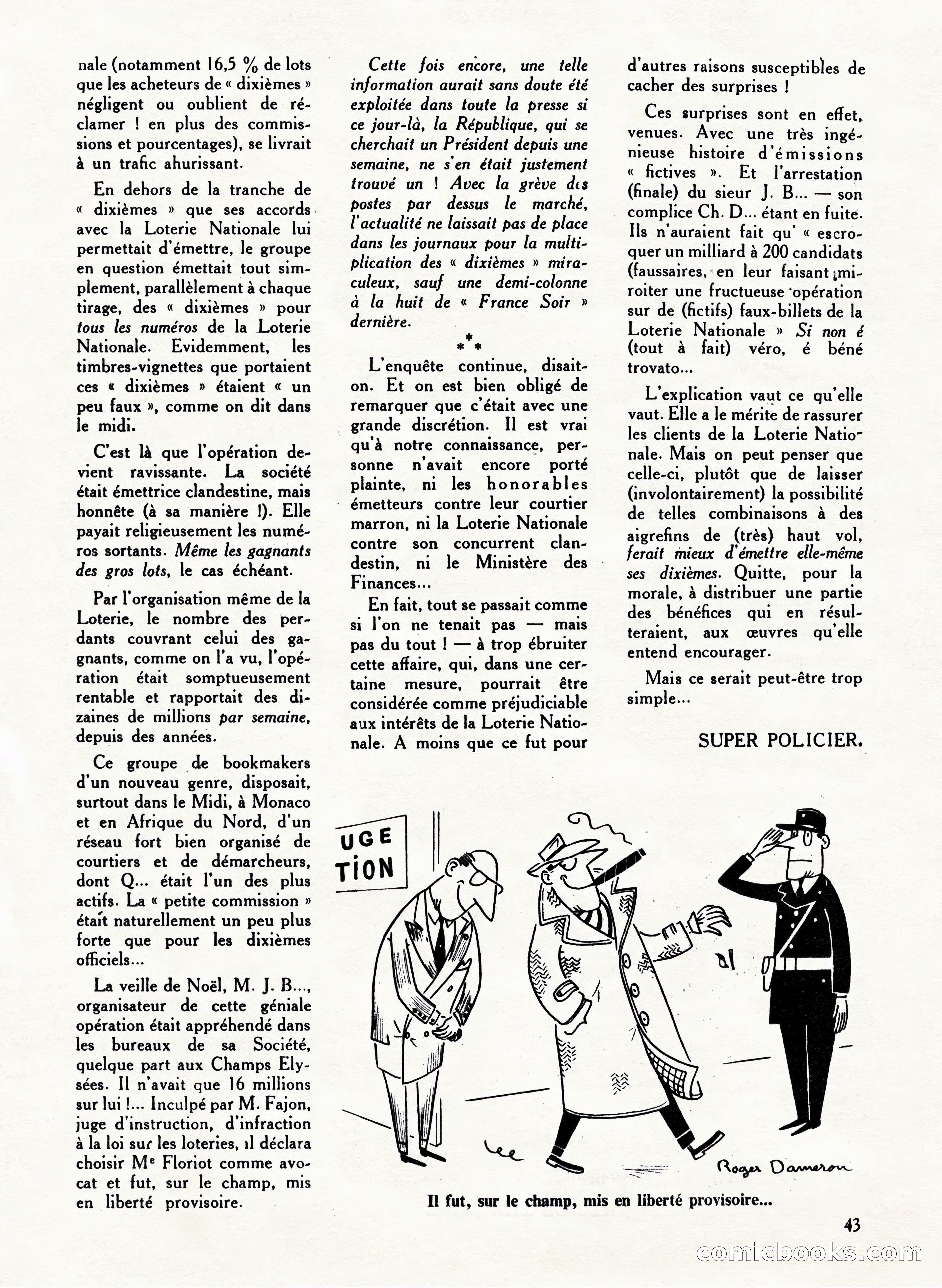 Super Policier Magazine, Issue 3 — page 43 of 84