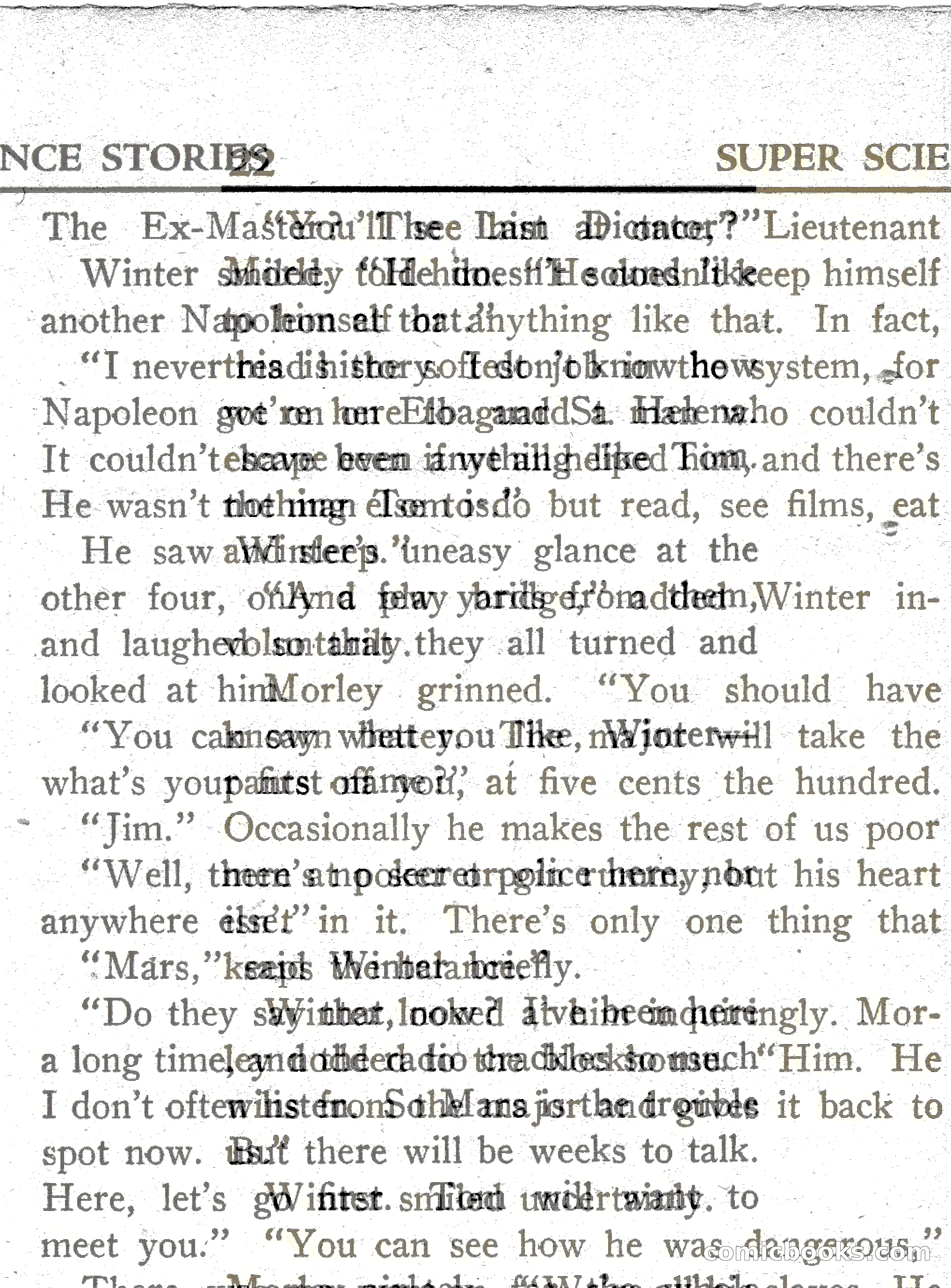 Super Science Stories, Vol. 8, No. 3 — page 22 of 119