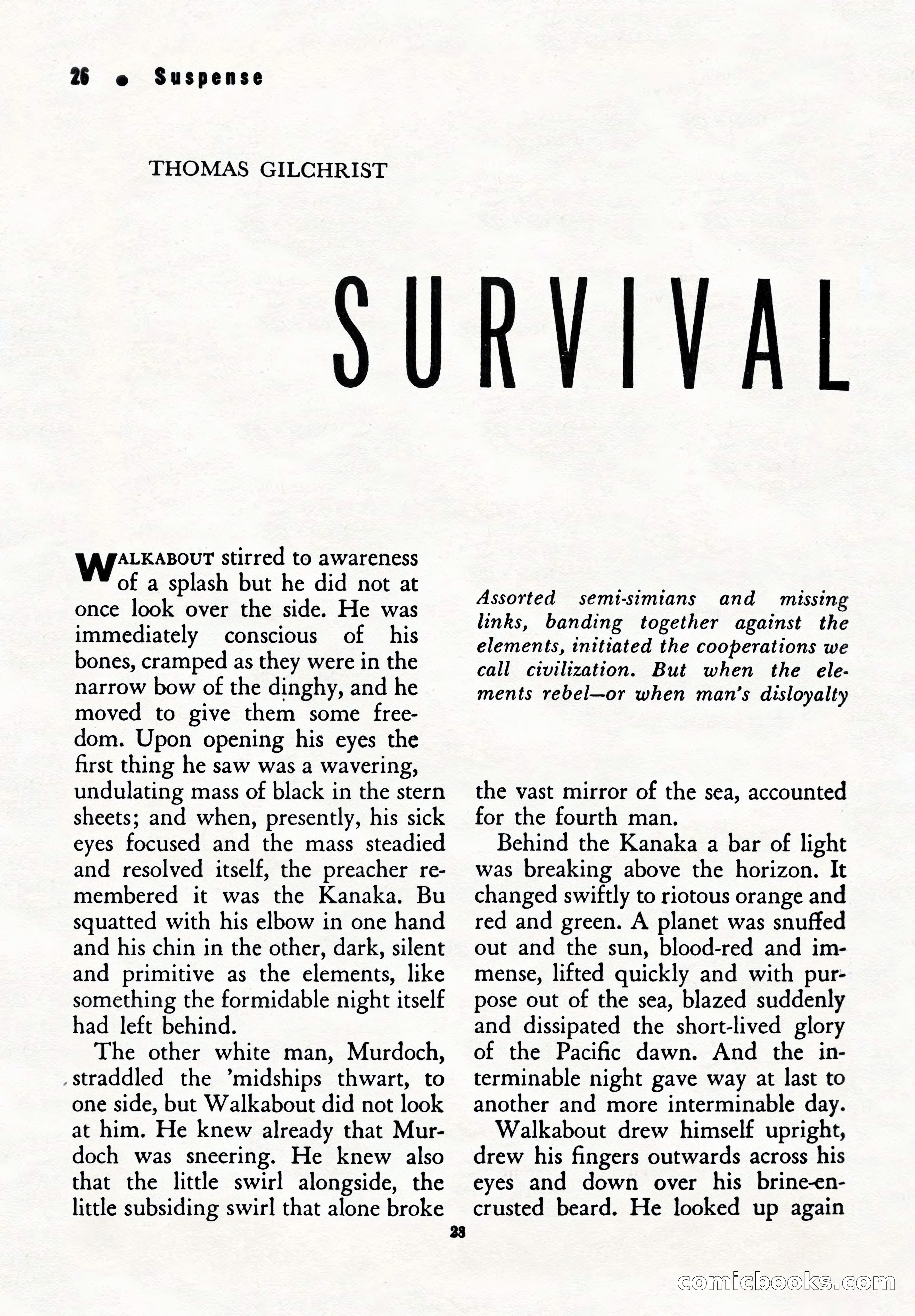 Suspense Magazine, Summer 1951 — page 30 of 132