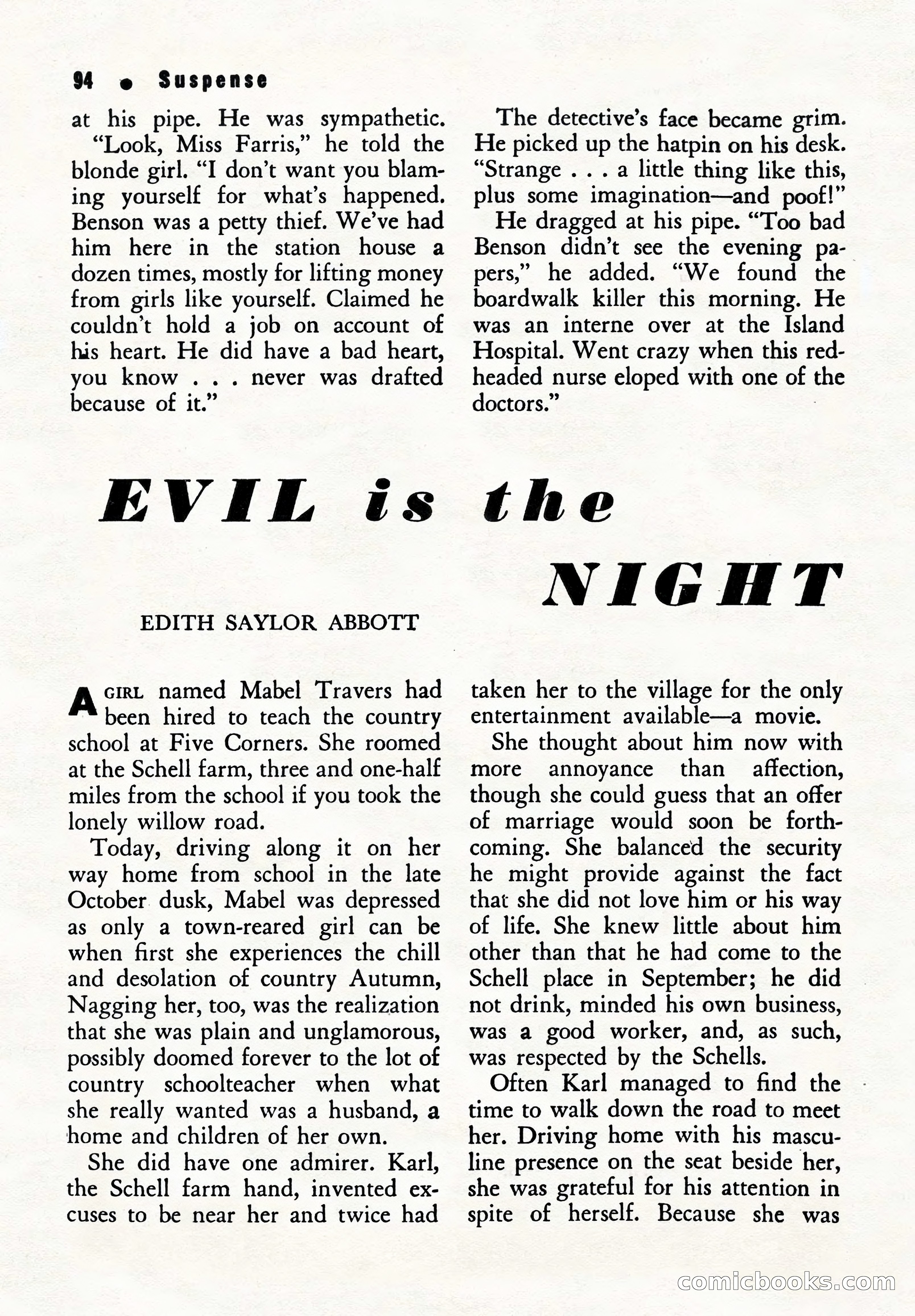 Suspense Magazine, Summer 1951 — page 96 of 132