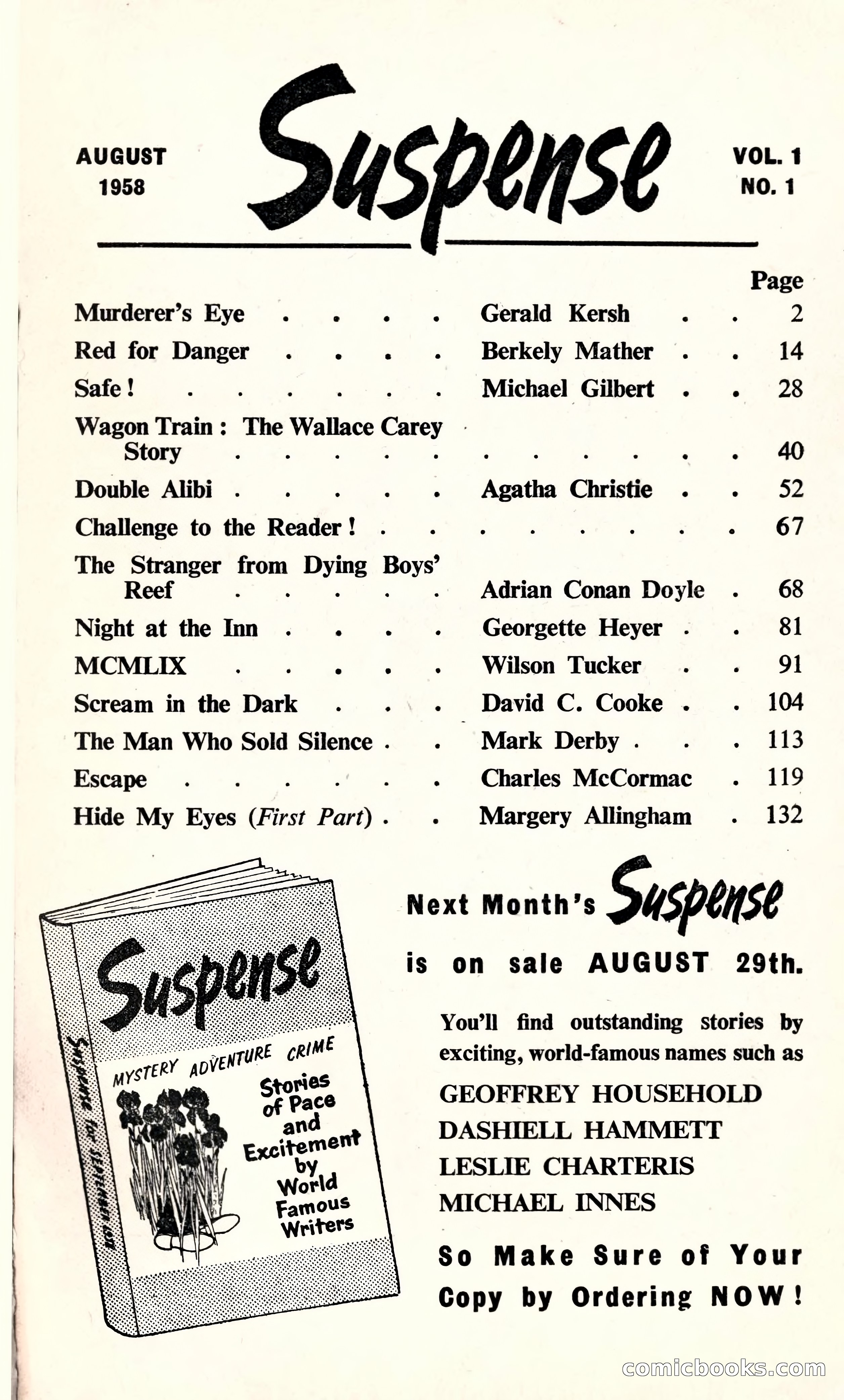 Suspense (UK), Vol. 1, No. 1 — page 3 of 164