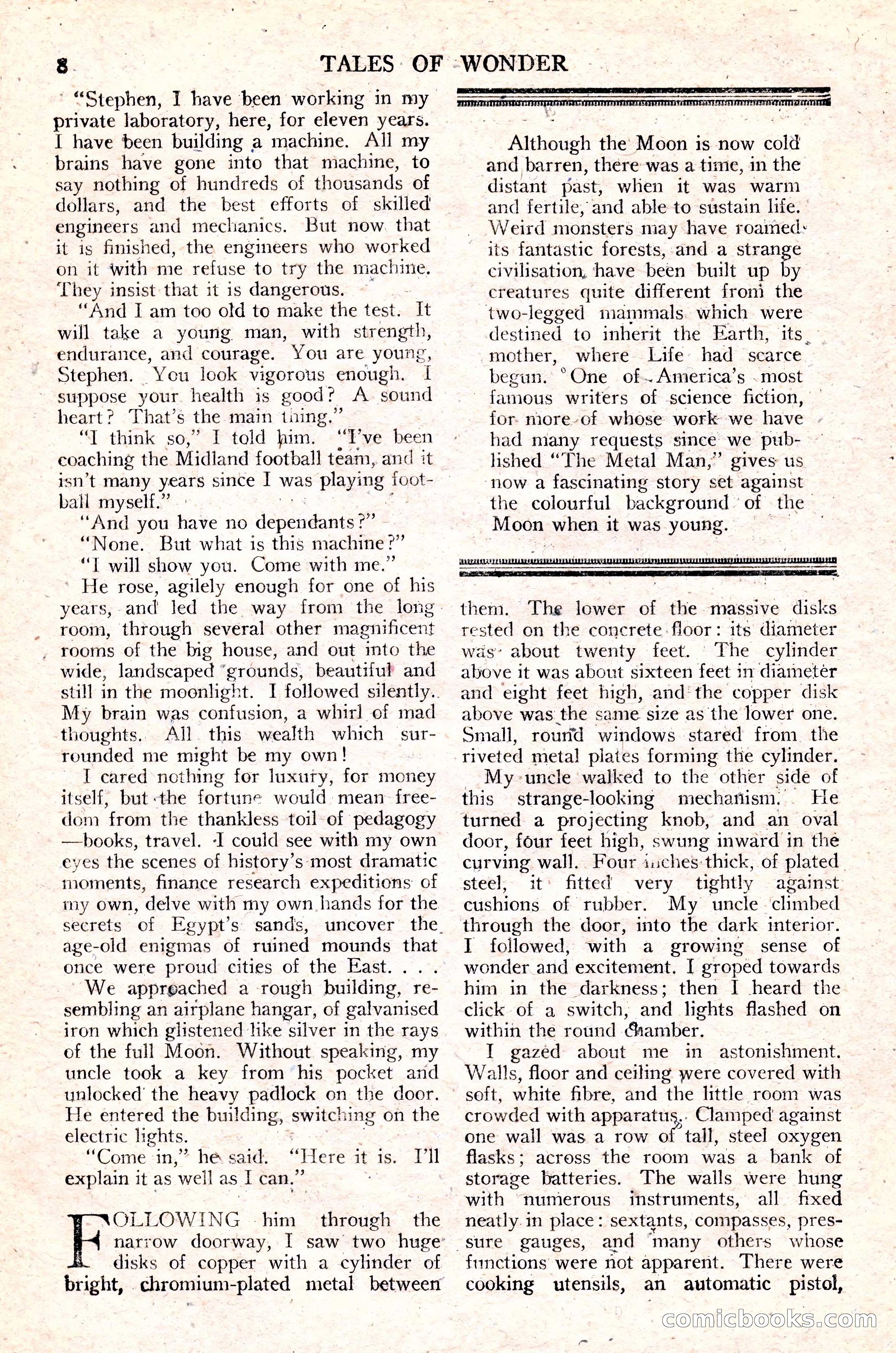 Tales of Wonder No. 15 — page 9 of 73