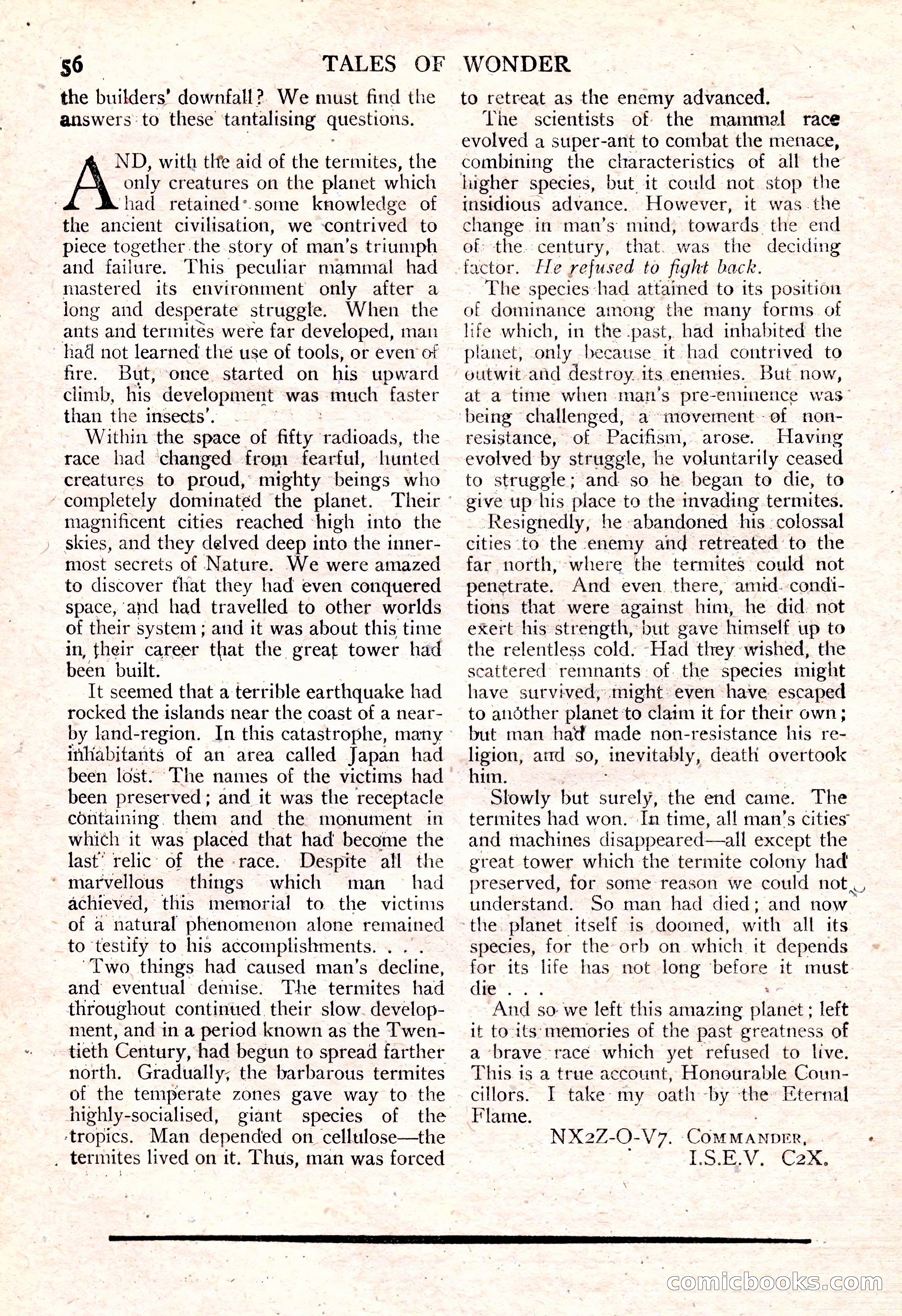 Tales of Wonder No. 15 — page 57 of 73