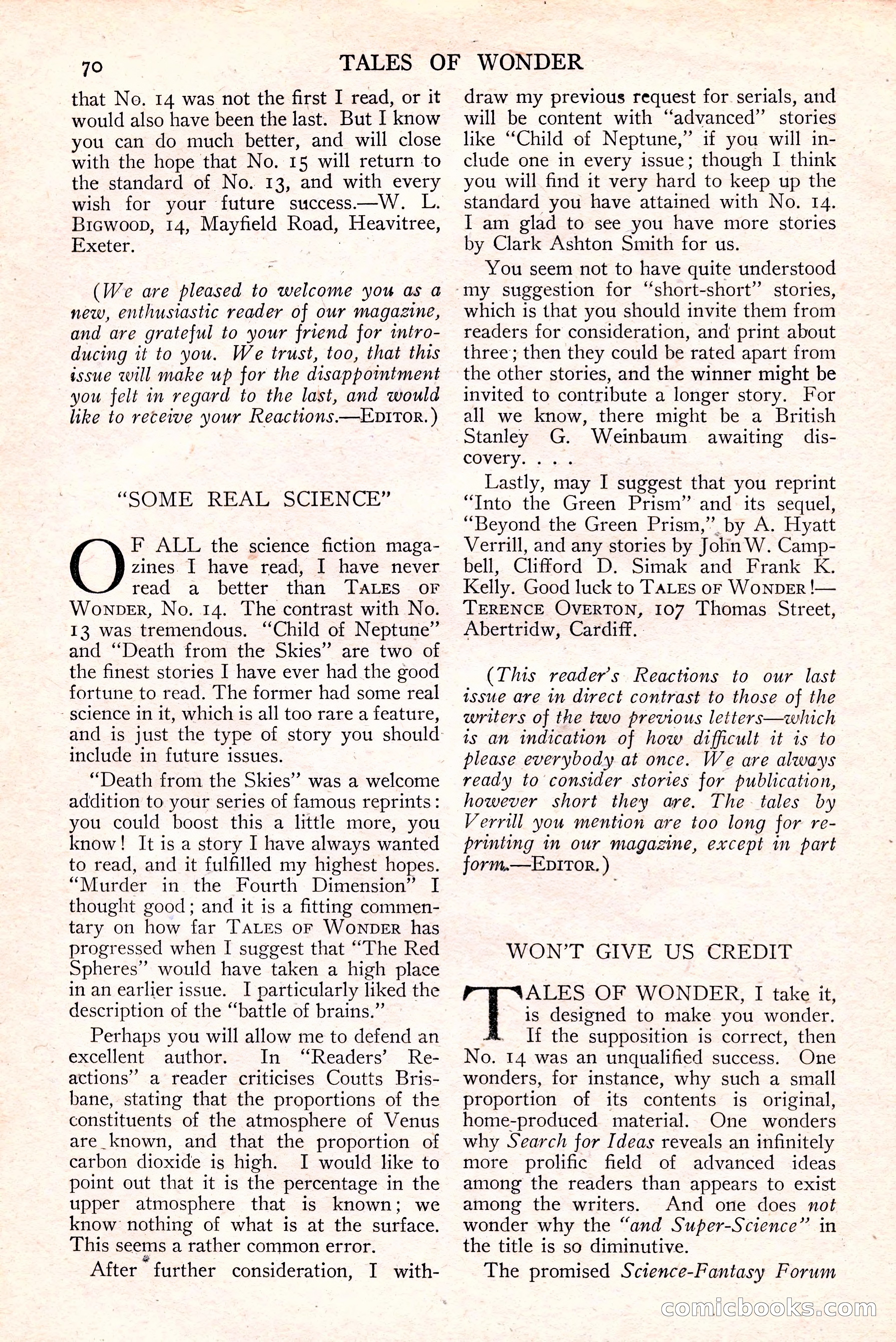 Tales of Wonder No. 15 — page 71 of 73