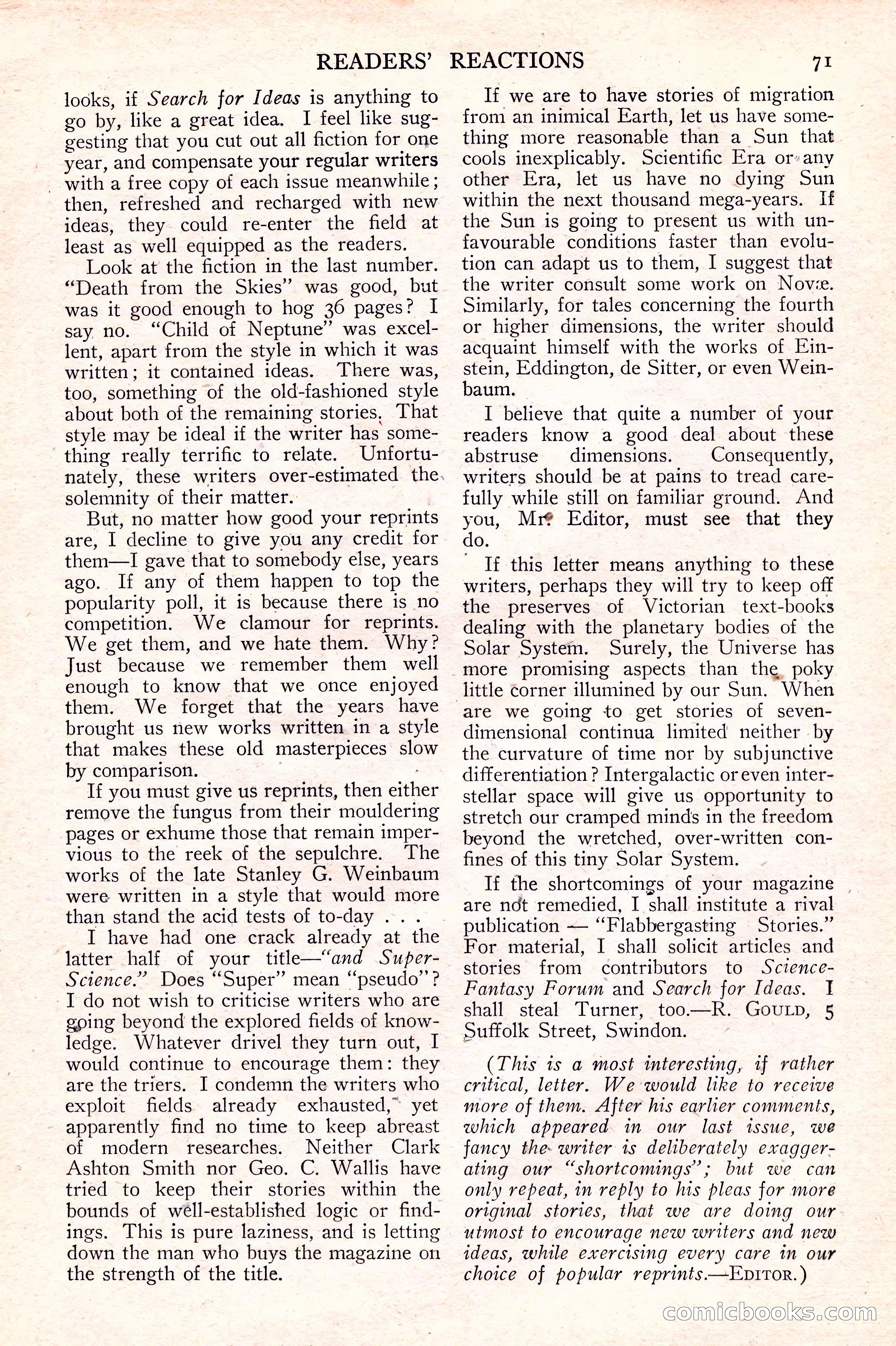 Tales of Wonder No. 15 — page 72 of 73