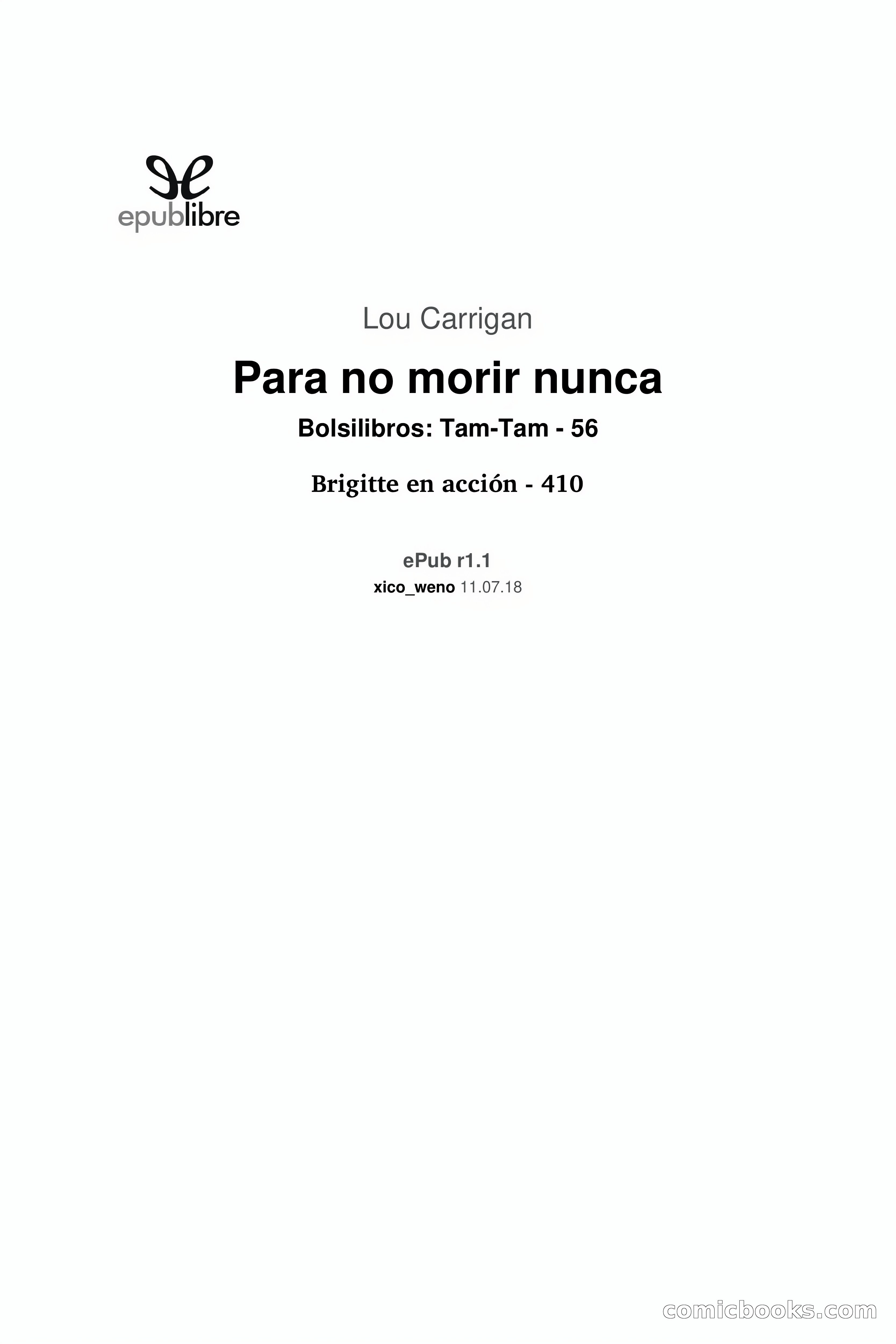 Para no morir nunca (Lou Carrigan) — page 3 of 83