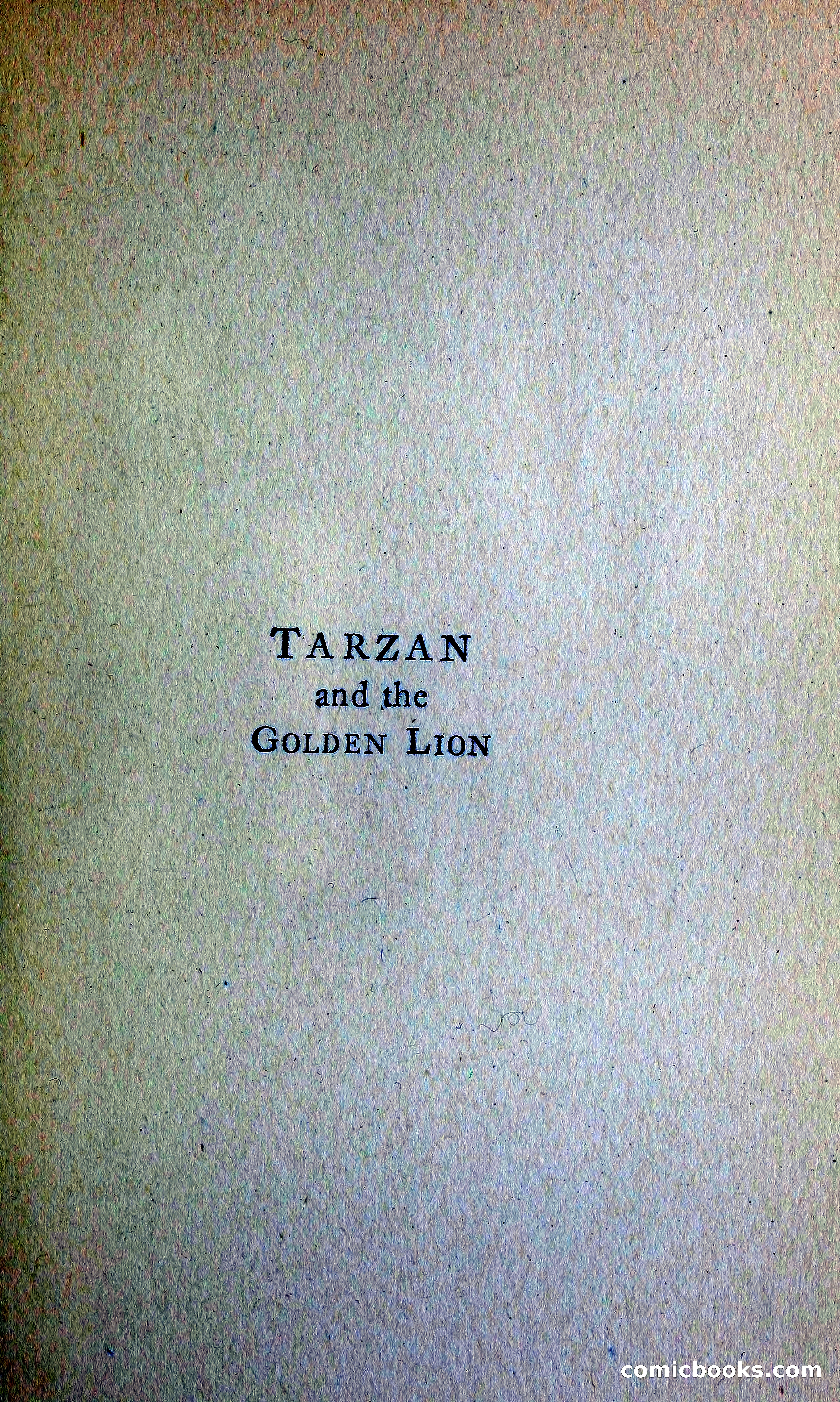 Tarzan and the Golden Lion — page 6 of 369