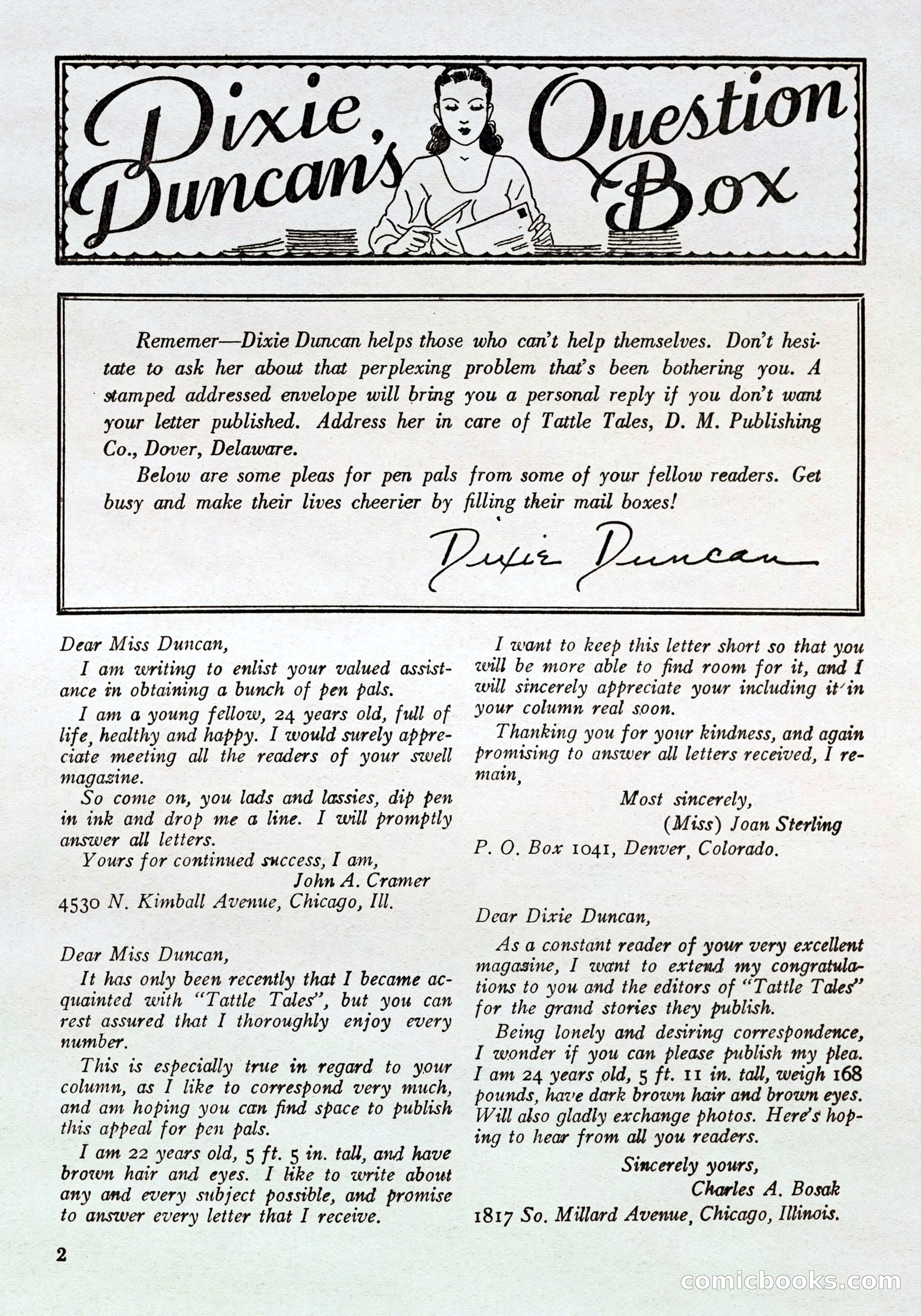 Tattle Tales, August 1937 — page 4 of 69