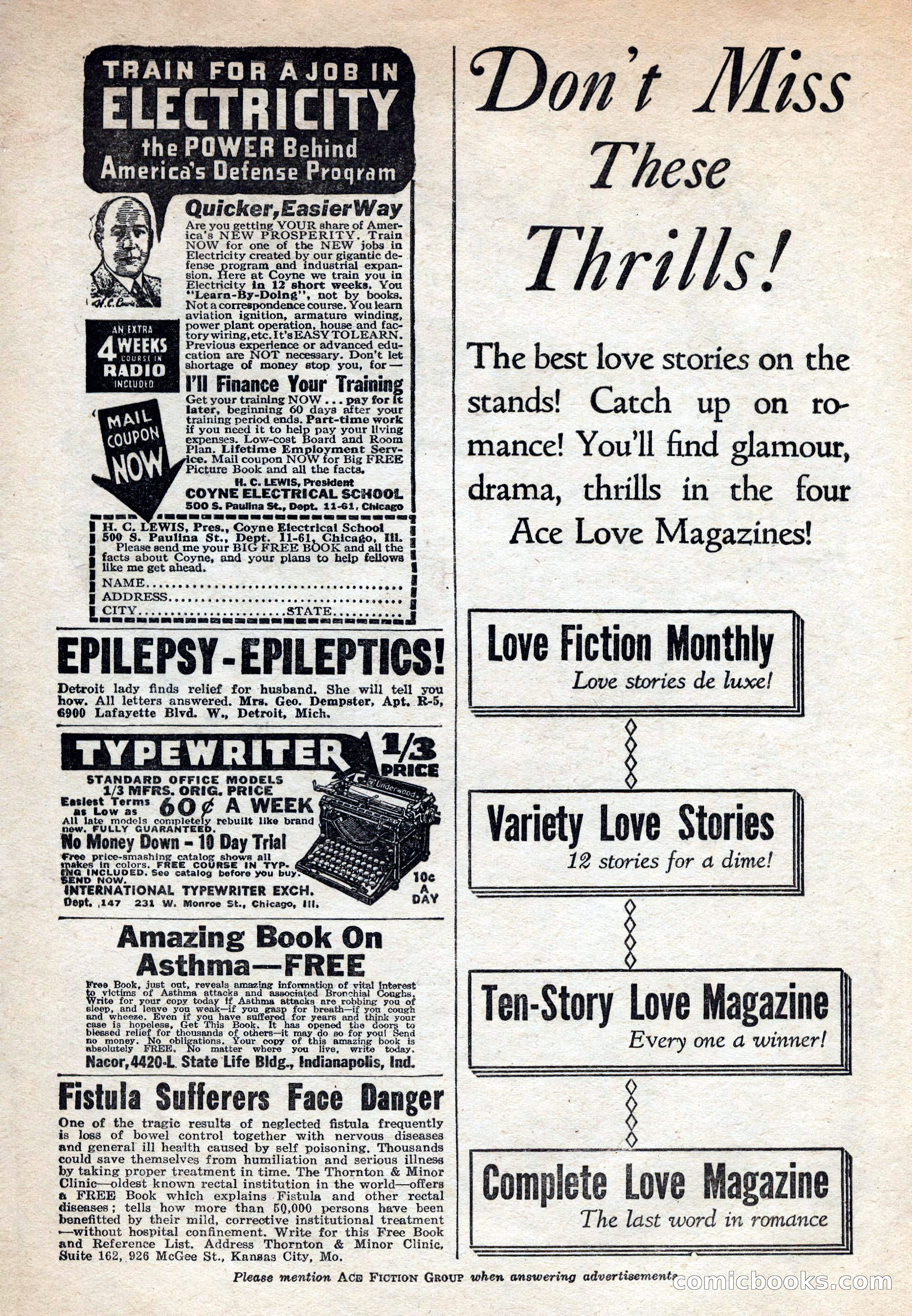 Ten-Story Love Magazine, January 1941 — page 6 of 116
