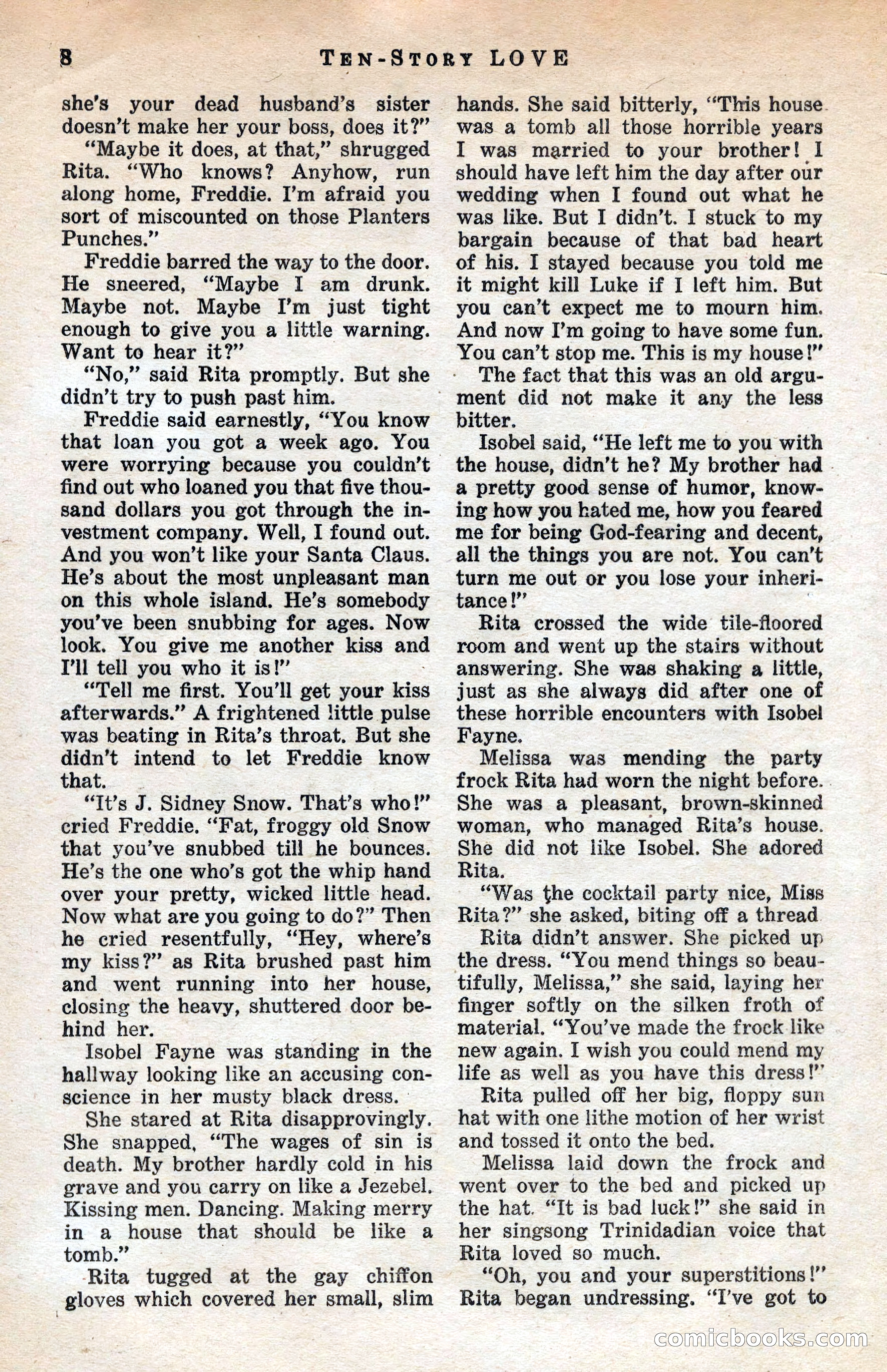 Ten-Story Love Magazine, January 1941 — page 10 of 116