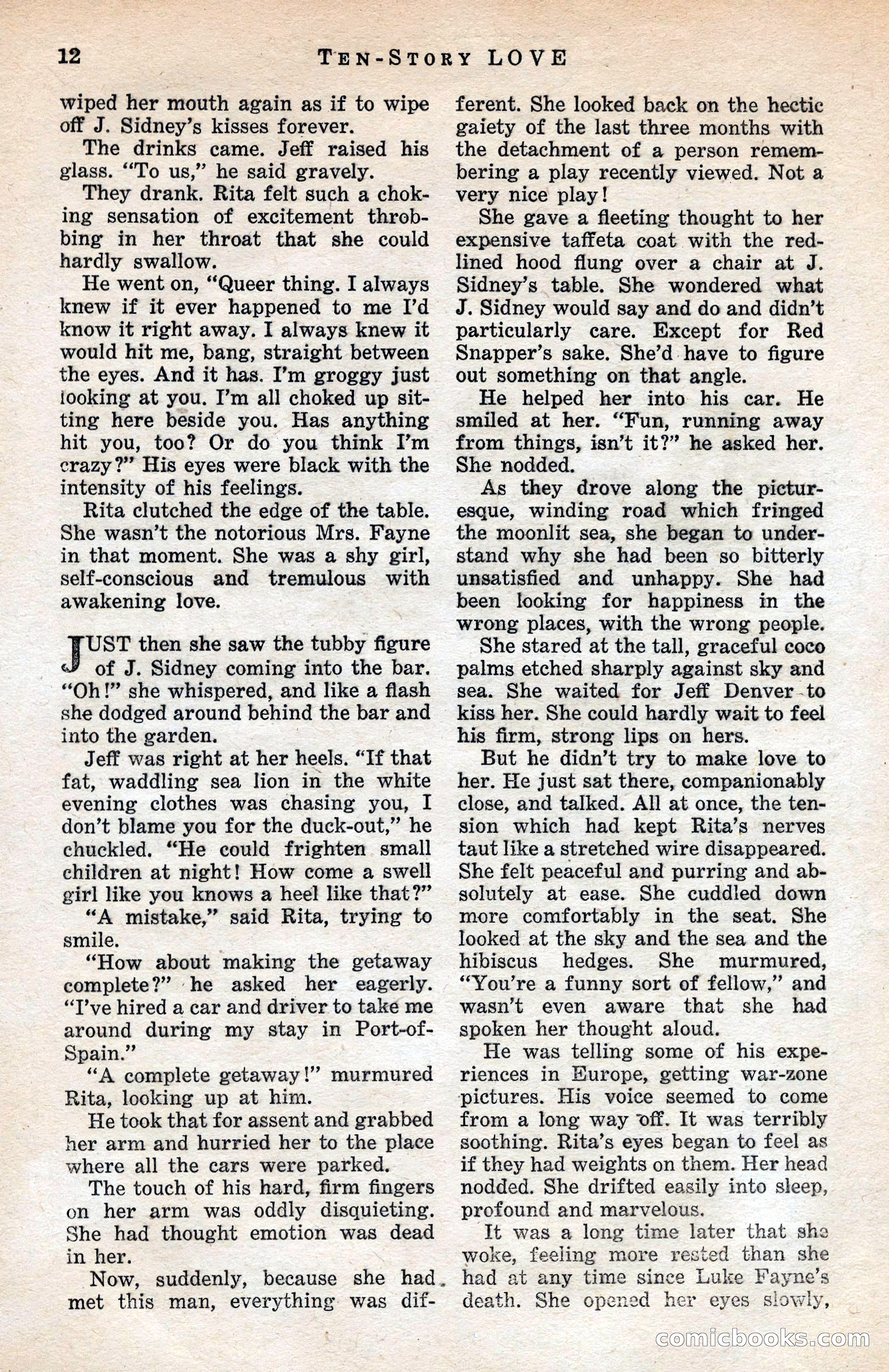 Ten-Story Love Magazine, January 1941 — page 14 of 116
