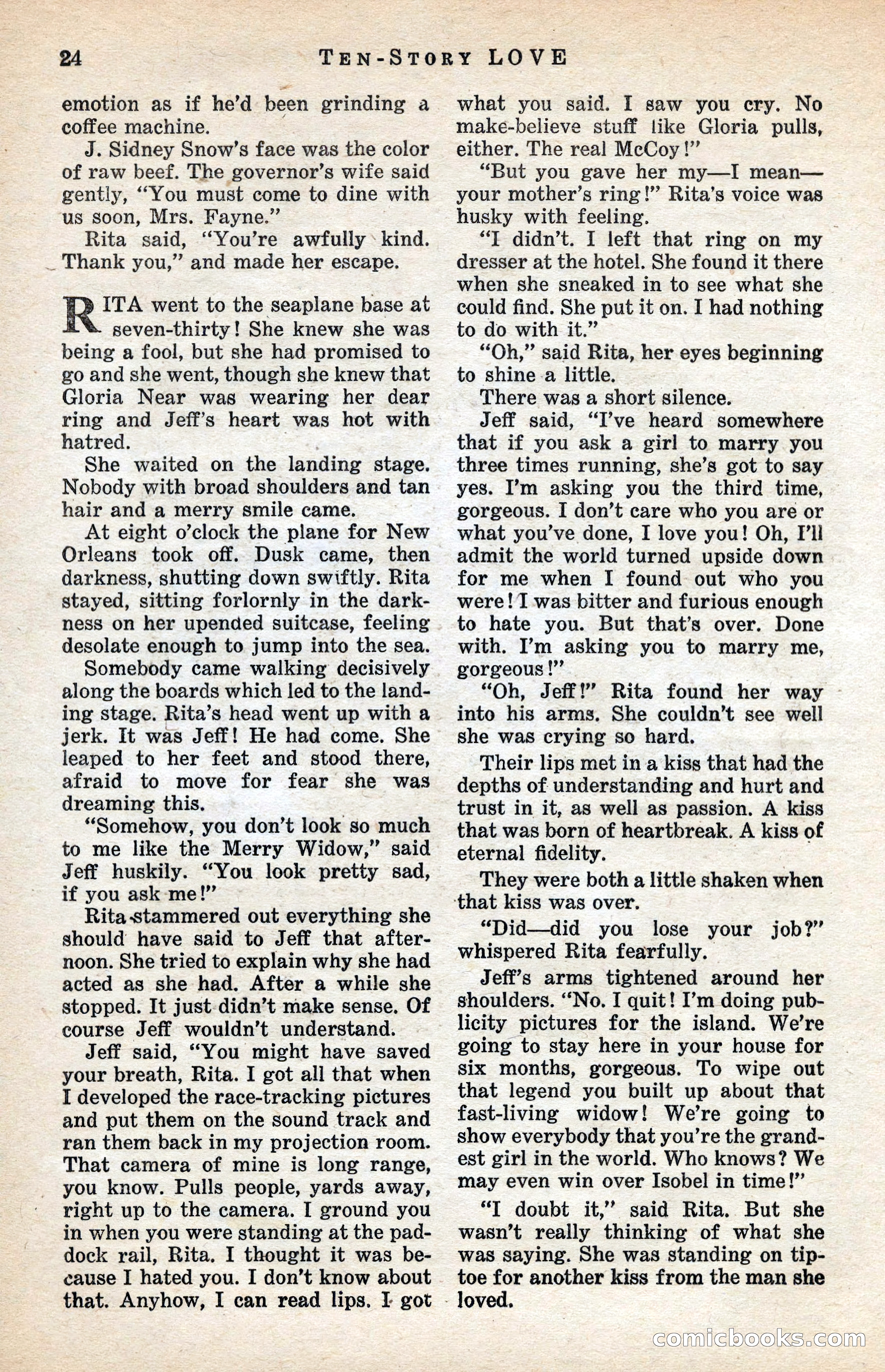 Ten-Story Love Magazine, January 1941 — page 26 of 116