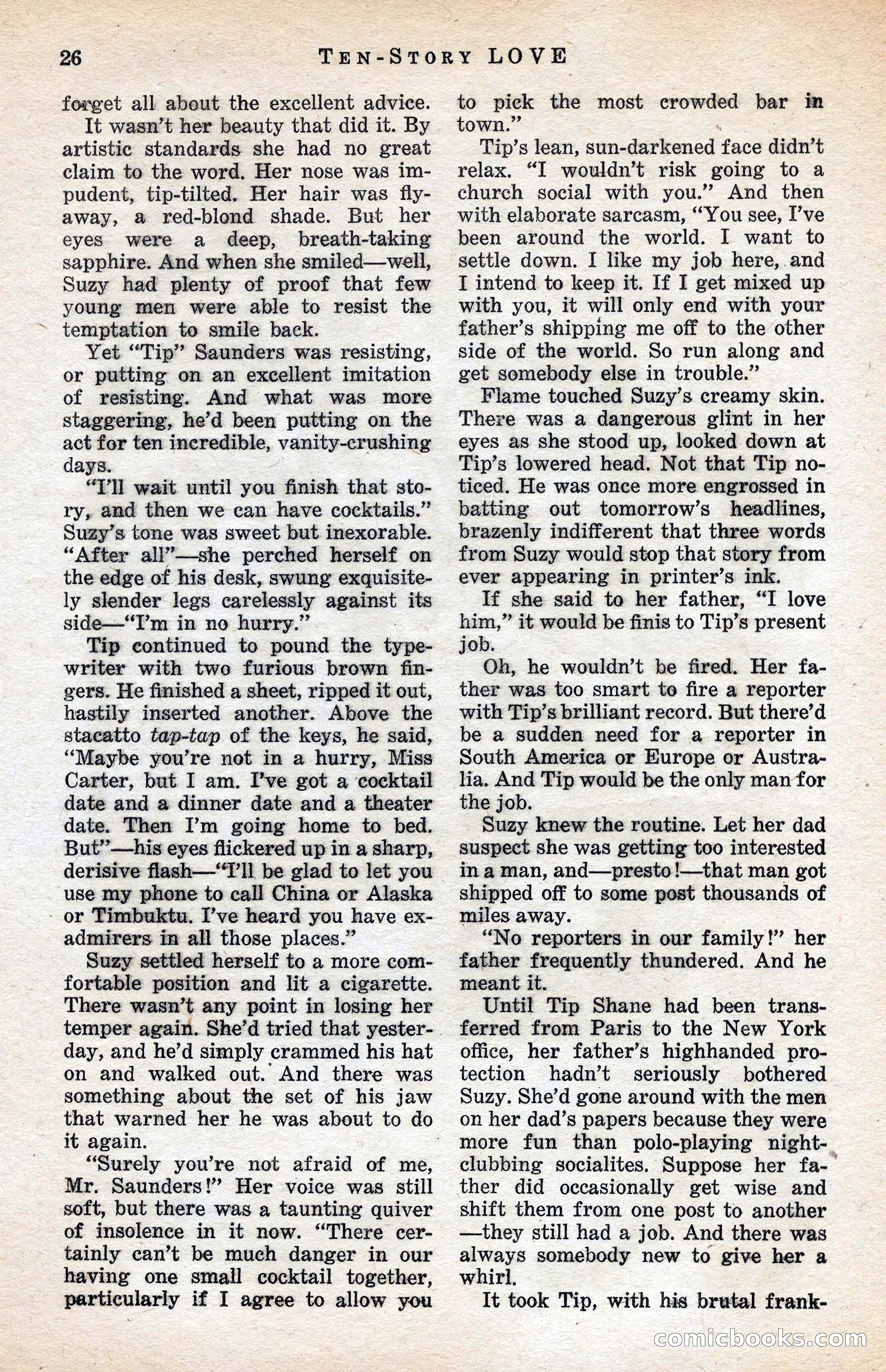 Ten-Story Love Magazine, January 1941 — page 28 of 116