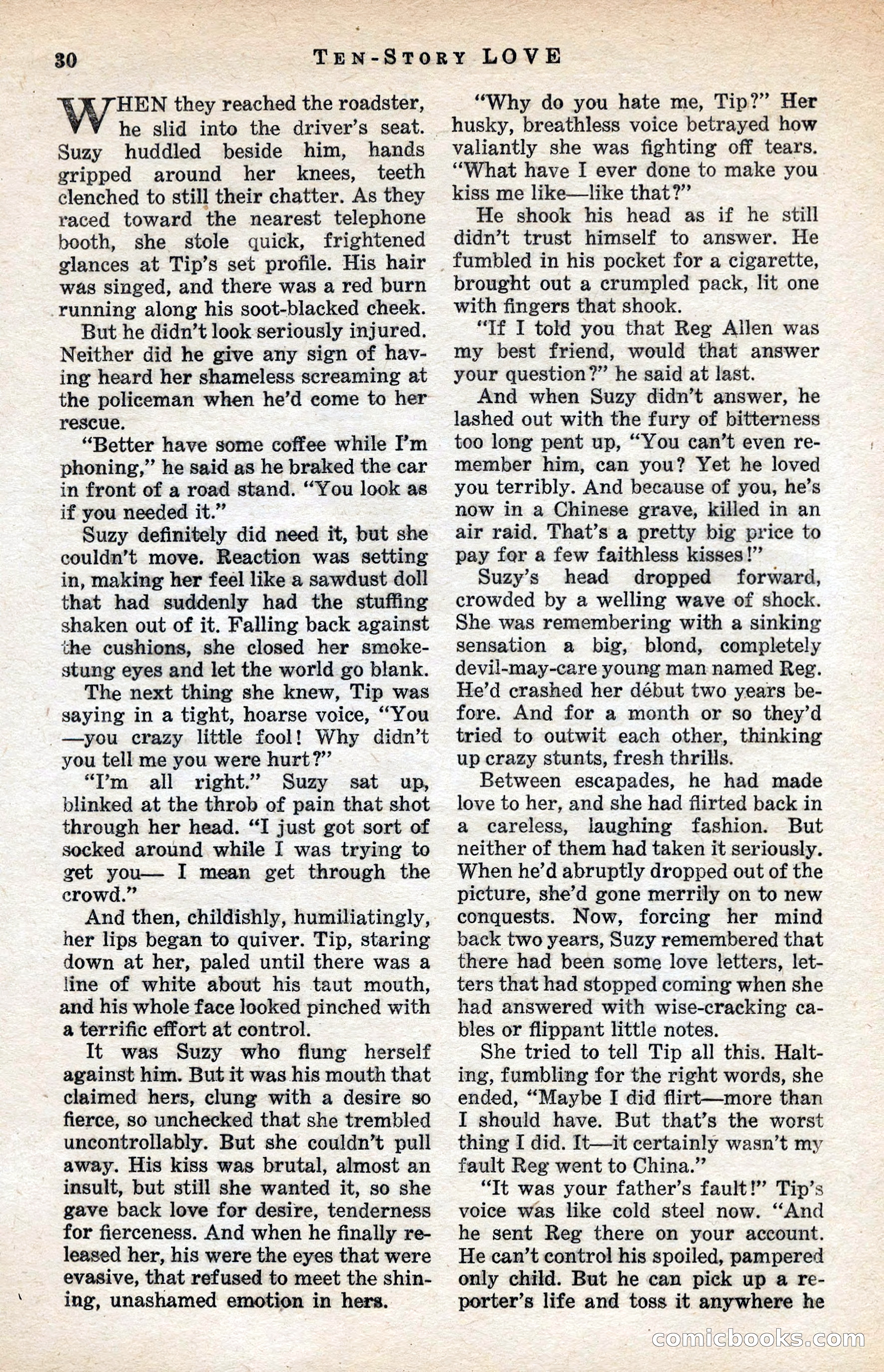Ten-Story Love Magazine, January 1941 — page 32 of 116