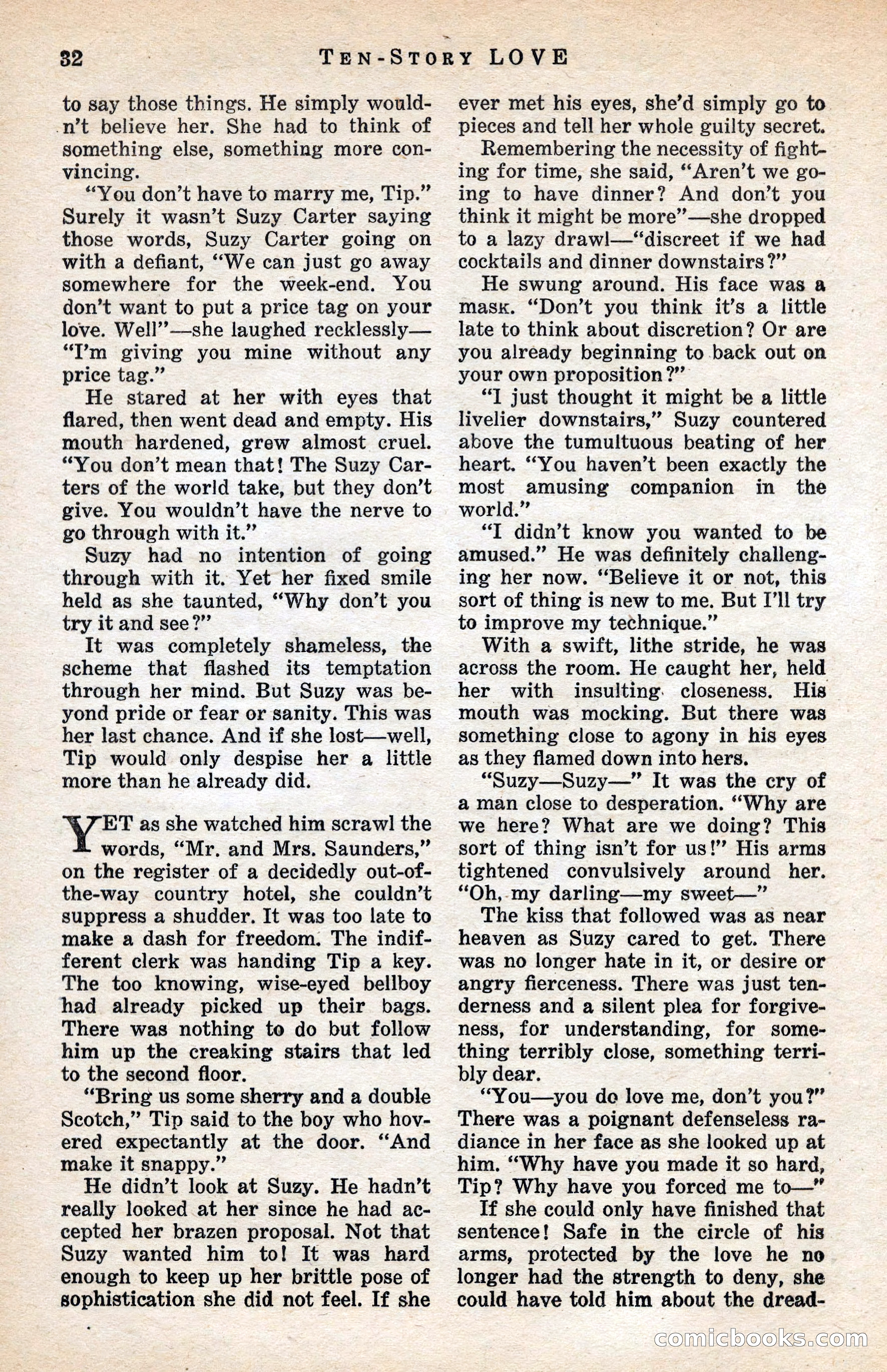 Ten-Story Love Magazine, January 1941 — page 34 of 116