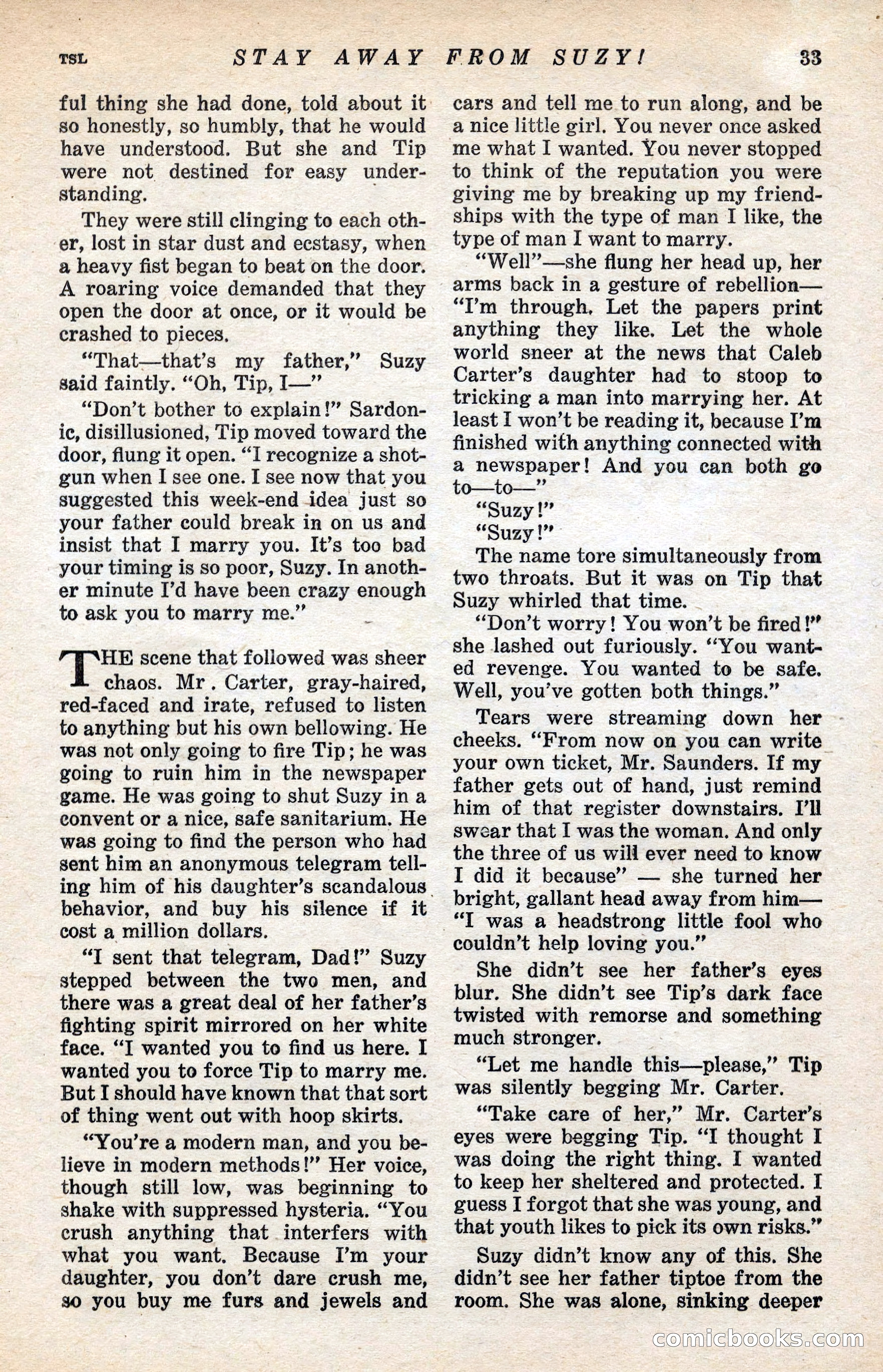 Ten-Story Love Magazine, January 1941 — page 35 of 116