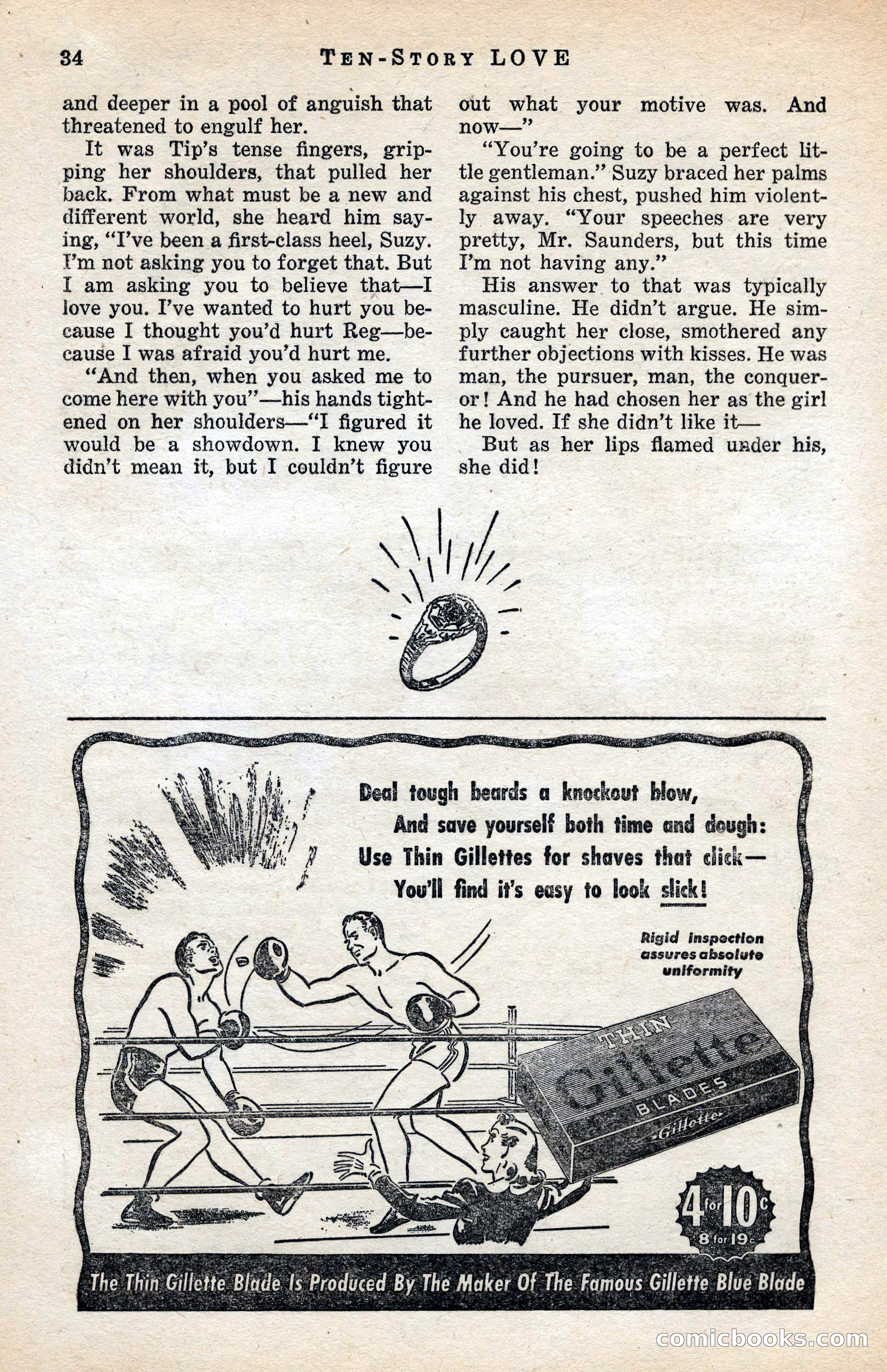 Ten-Story Love Magazine, January 1941 — page 36 of 116