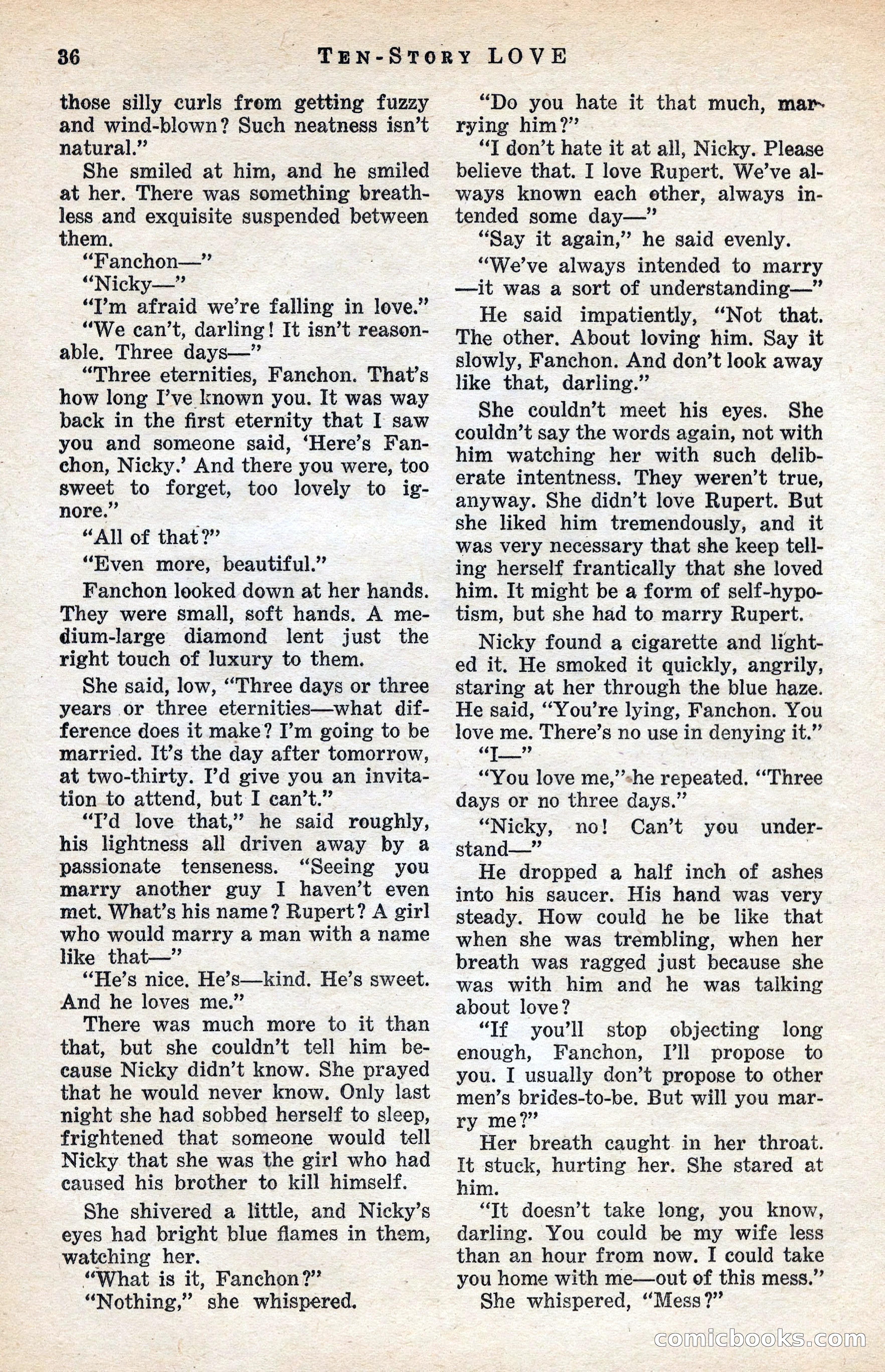 Ten-Story Love Magazine, January 1941 — page 38 of 116