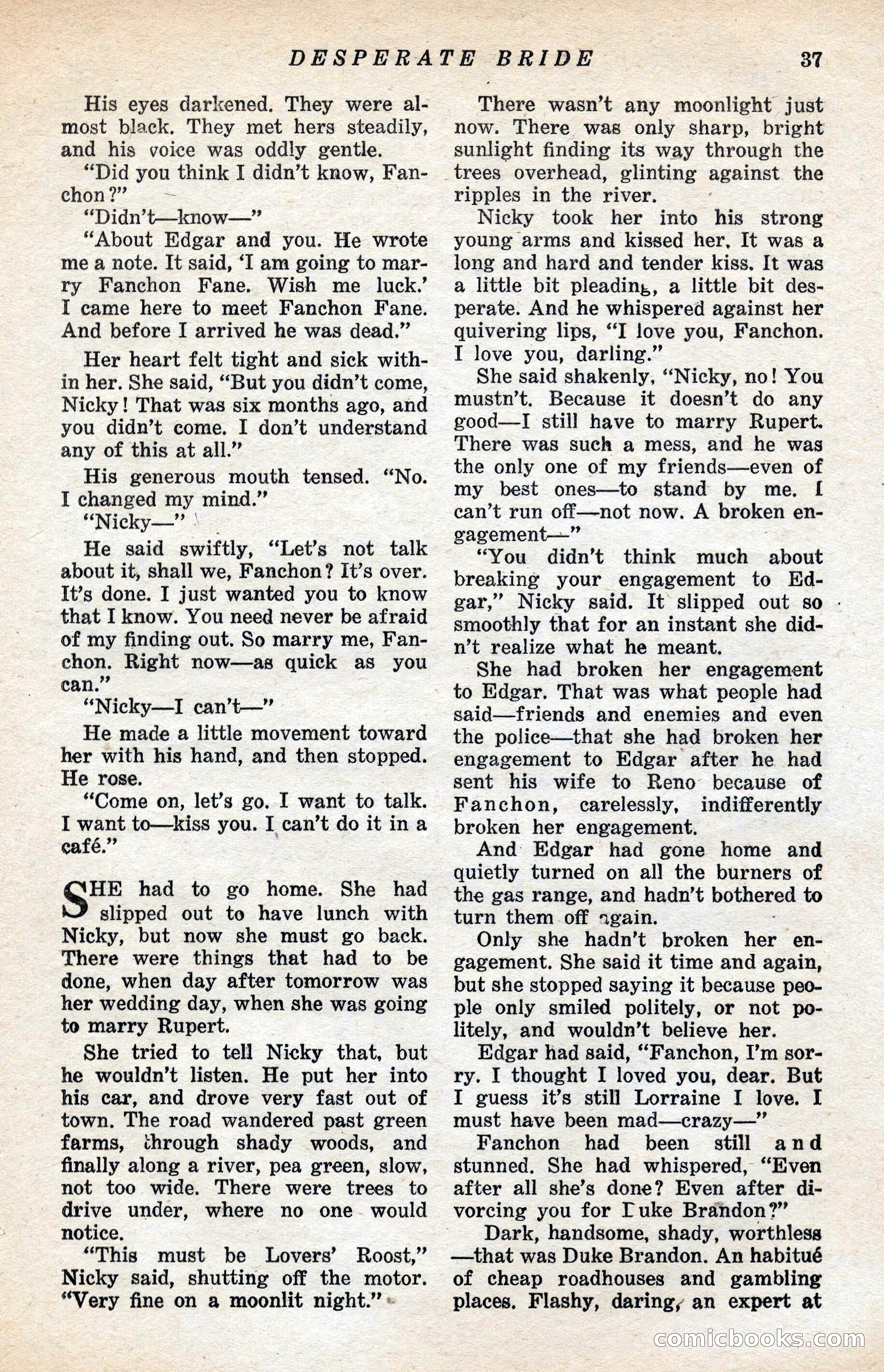 Ten-Story Love Magazine, January 1941 — page 39 of 116