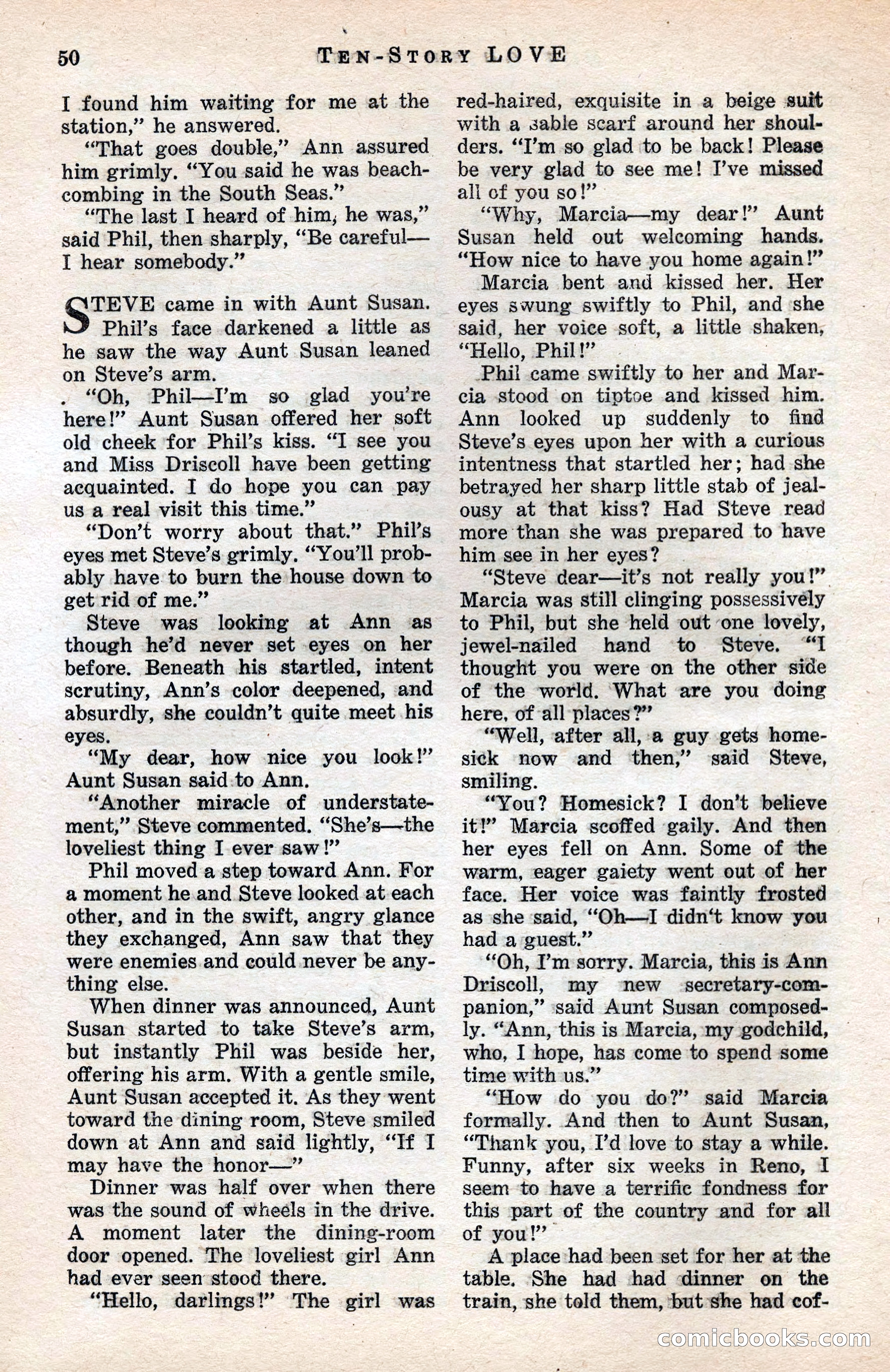 Ten-Story Love Magazine, January 1941 — page 52 of 116