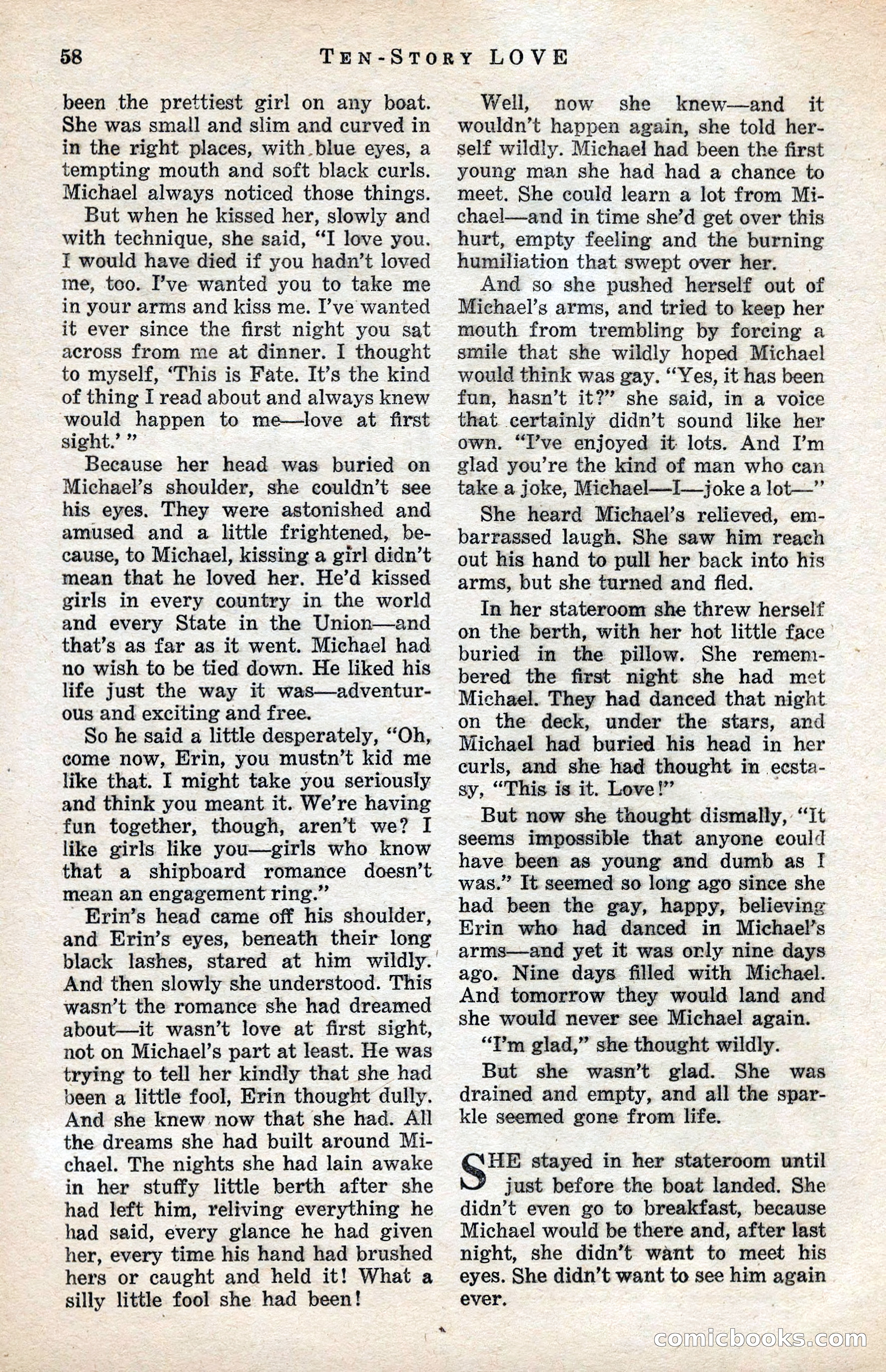 Ten-Story Love Magazine, January 1941 — page 60 of 116