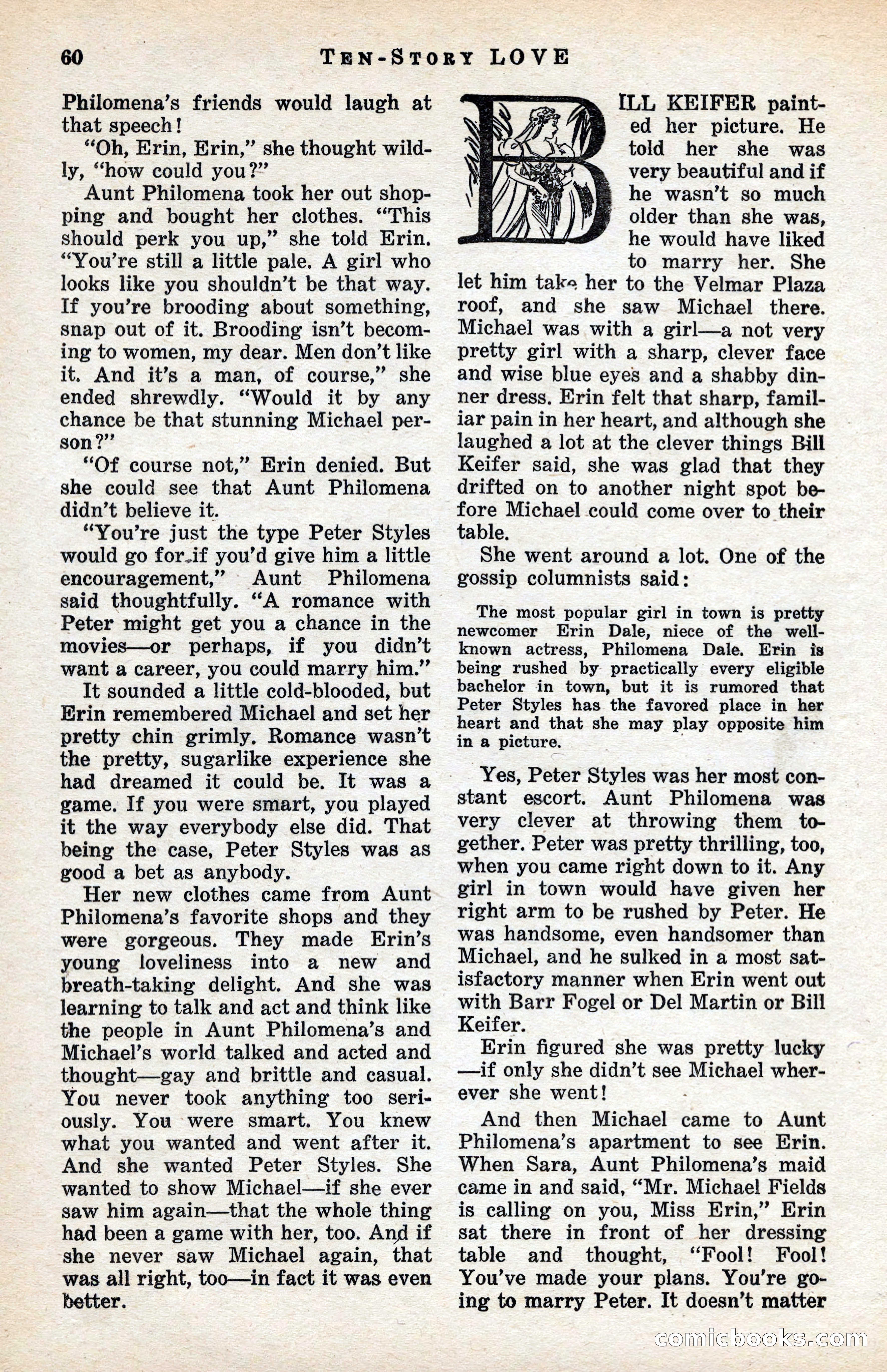 Ten-Story Love Magazine, January 1941 — page 62 of 116