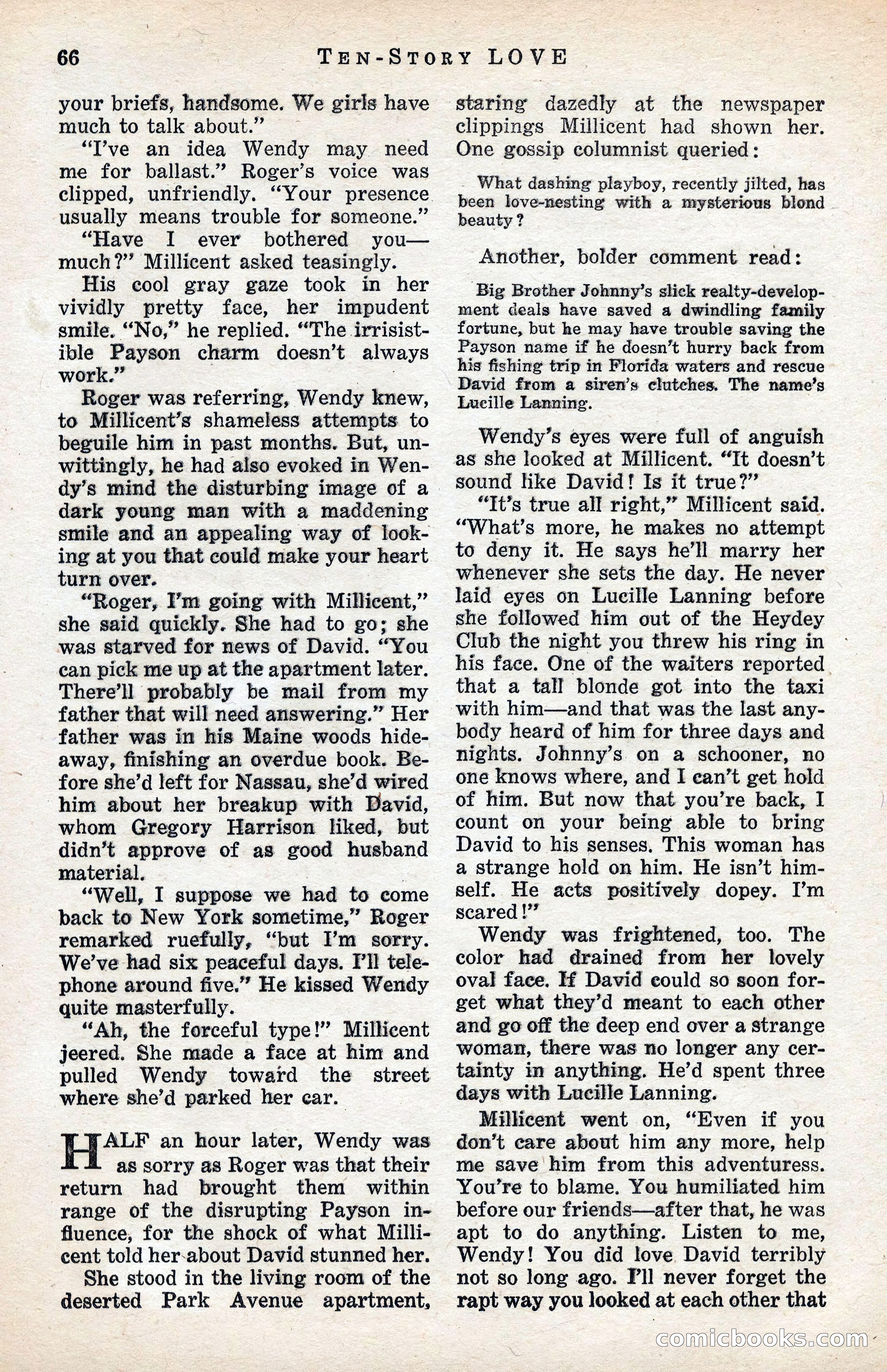 Ten-Story Love Magazine, January 1941 — page 68 of 116