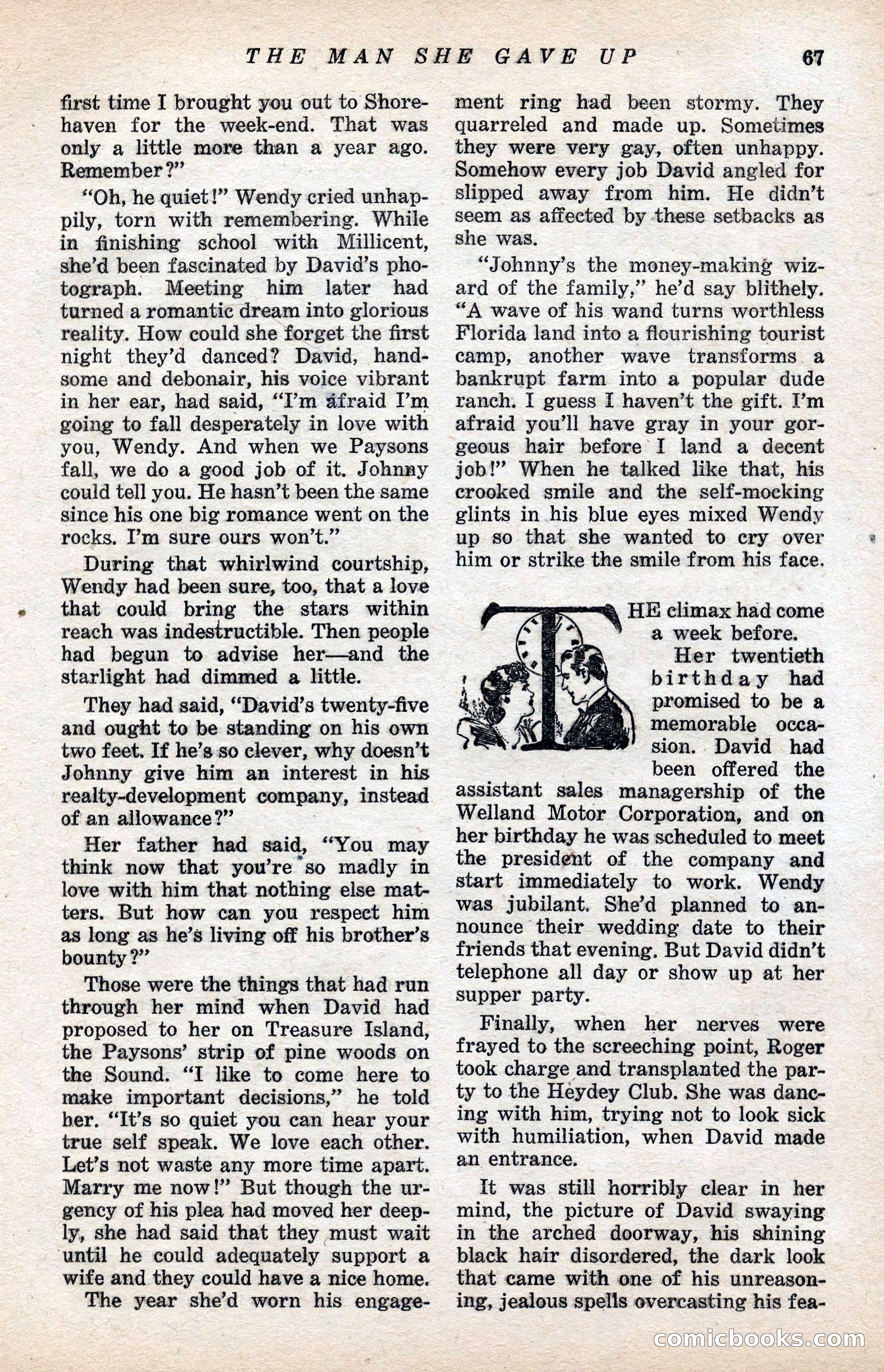 Ten-Story Love Magazine, January 1941 — page 69 of 116