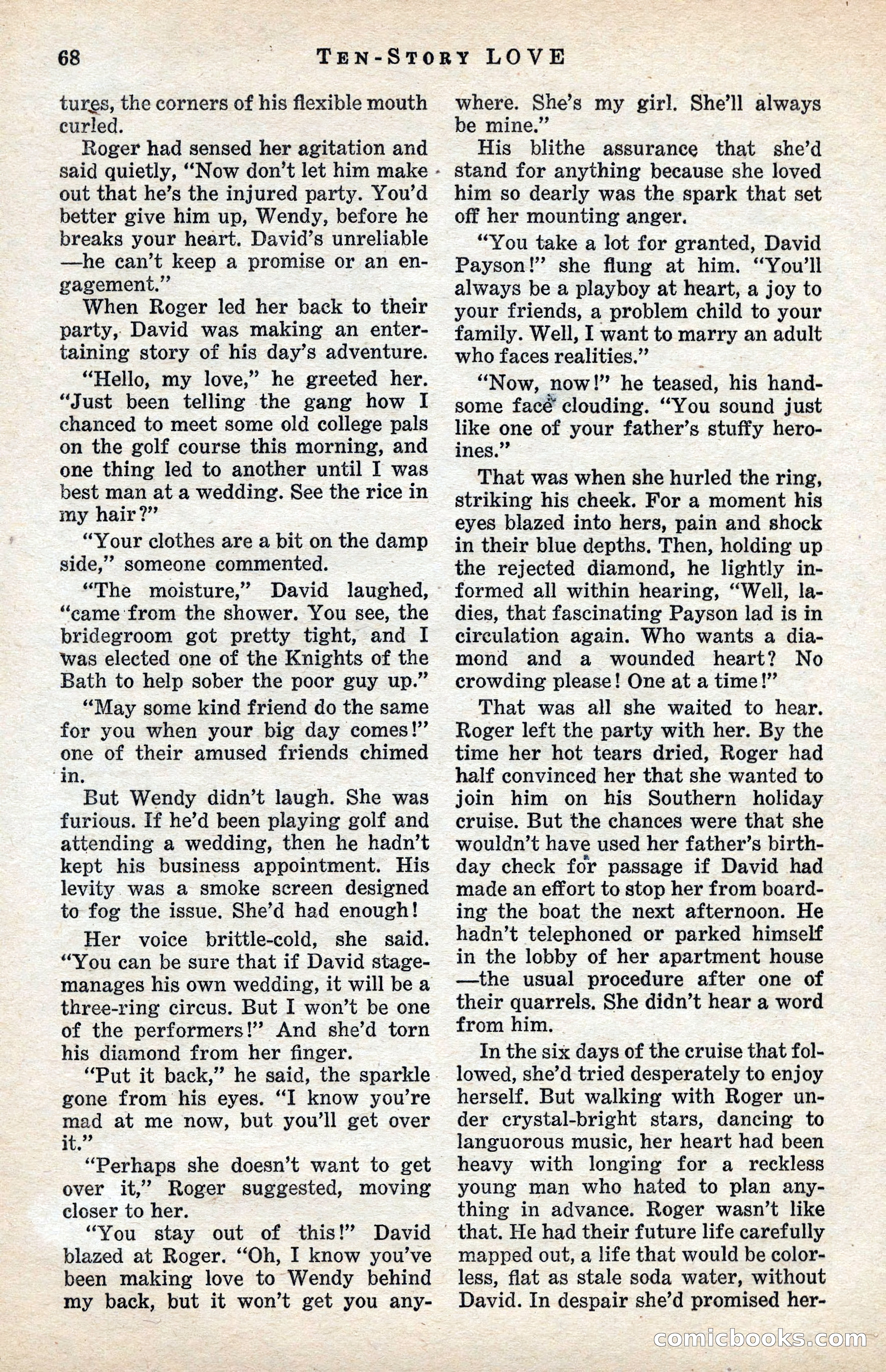Ten-Story Love Magazine, January 1941 — page 70 of 116