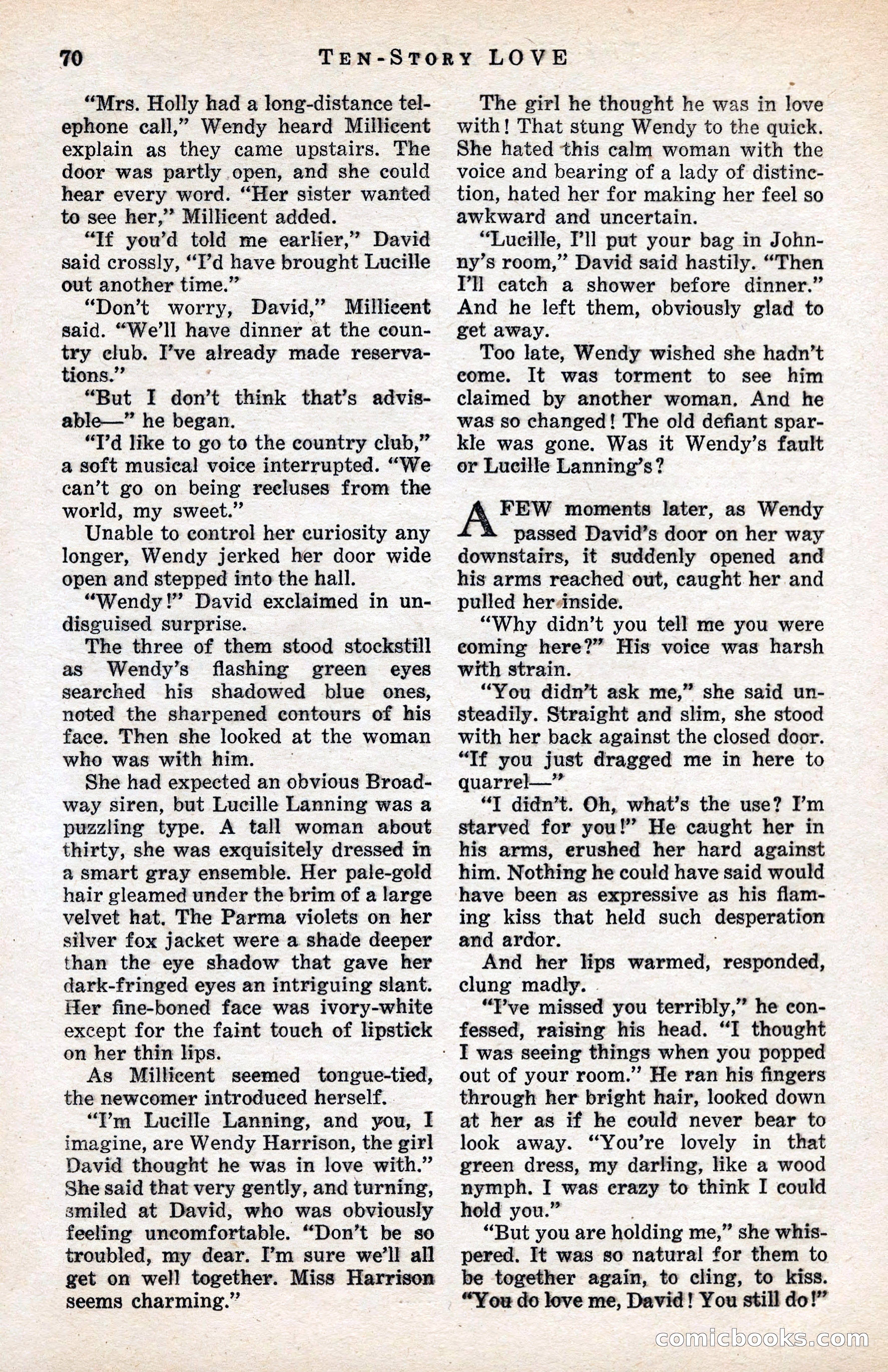 Ten-Story Love Magazine, January 1941 — page 72 of 116