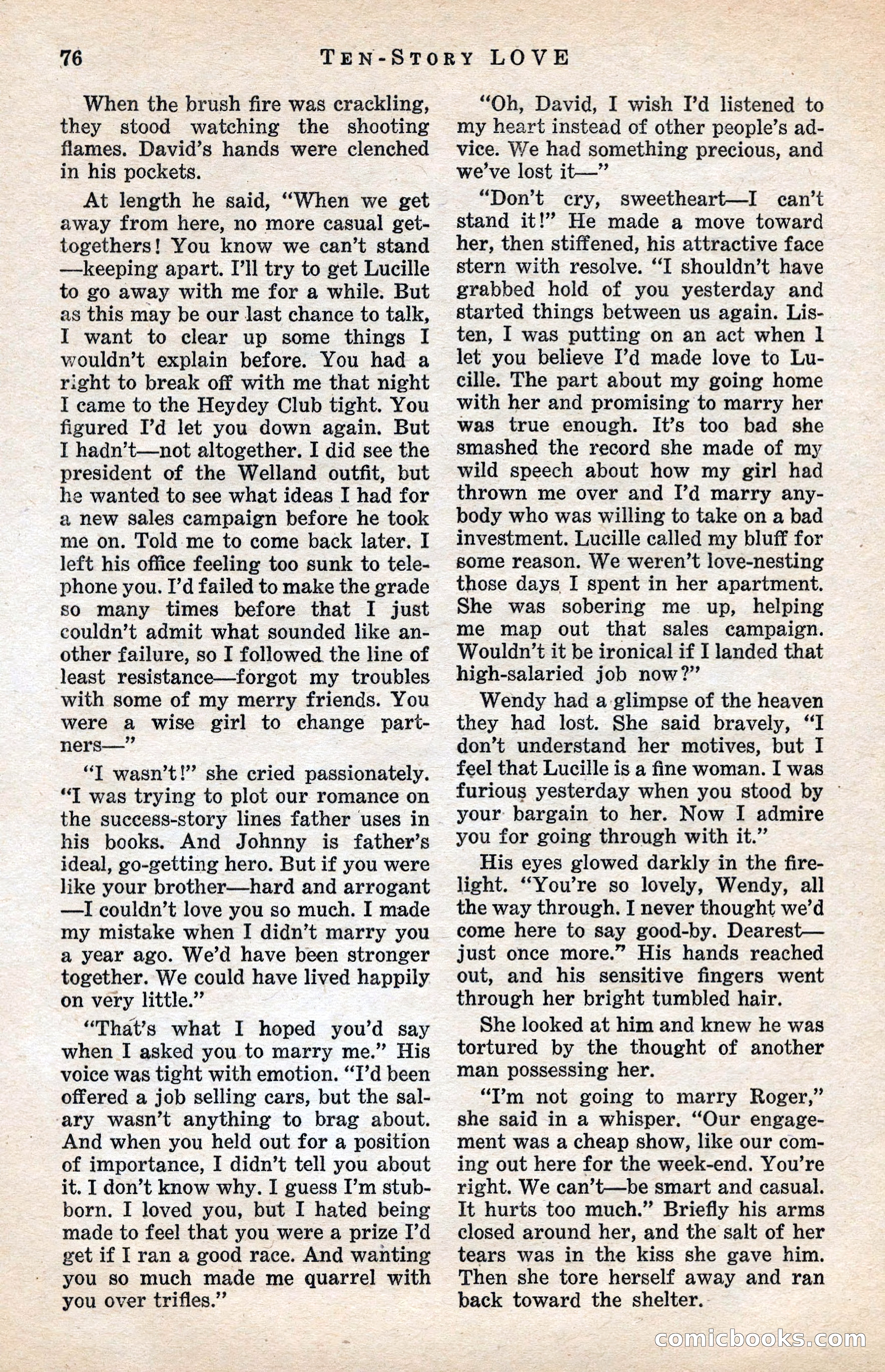Ten-Story Love Magazine, January 1941 — page 78 of 116