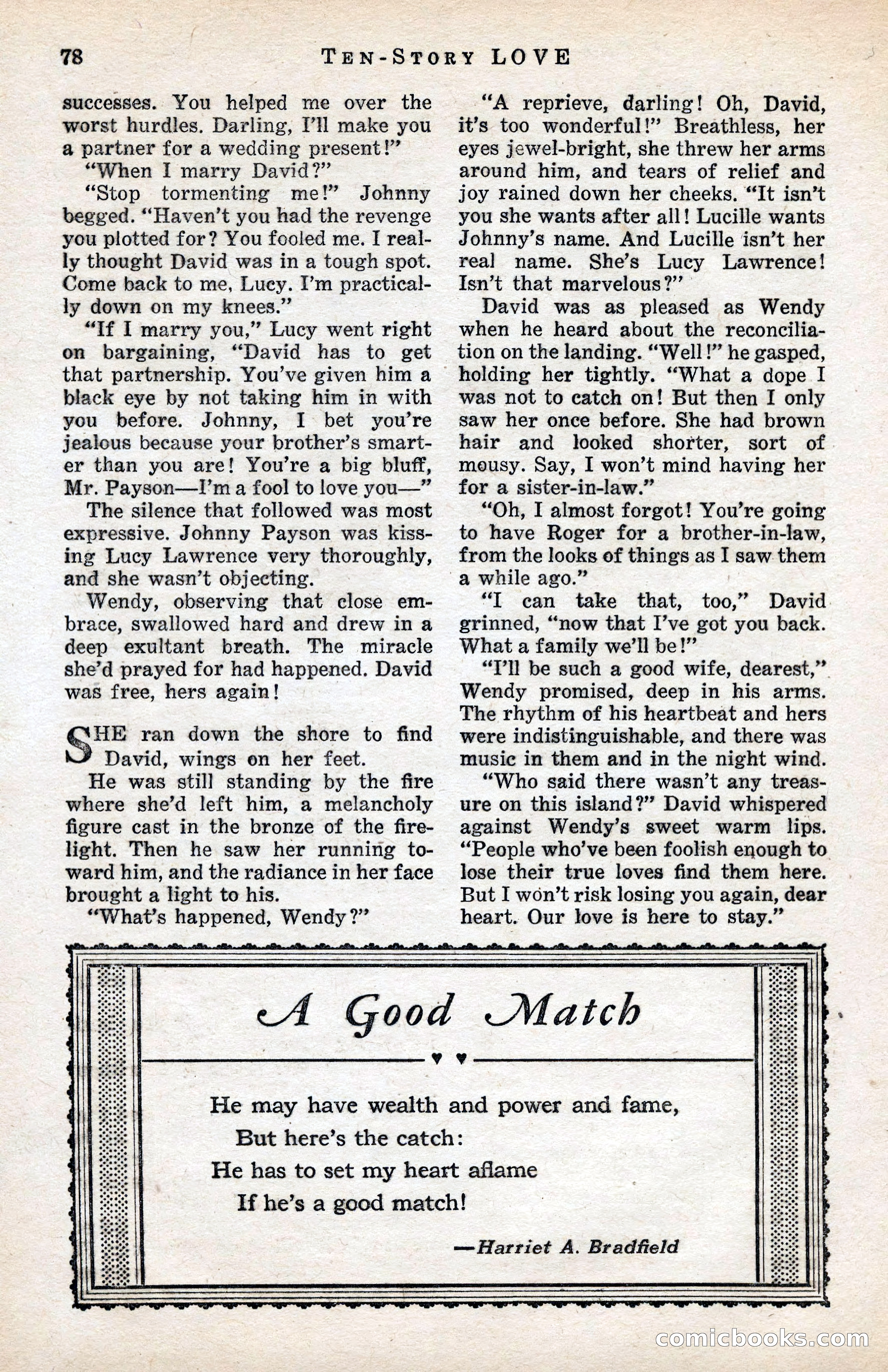 Ten-Story Love Magazine, January 1941 — page 80 of 116